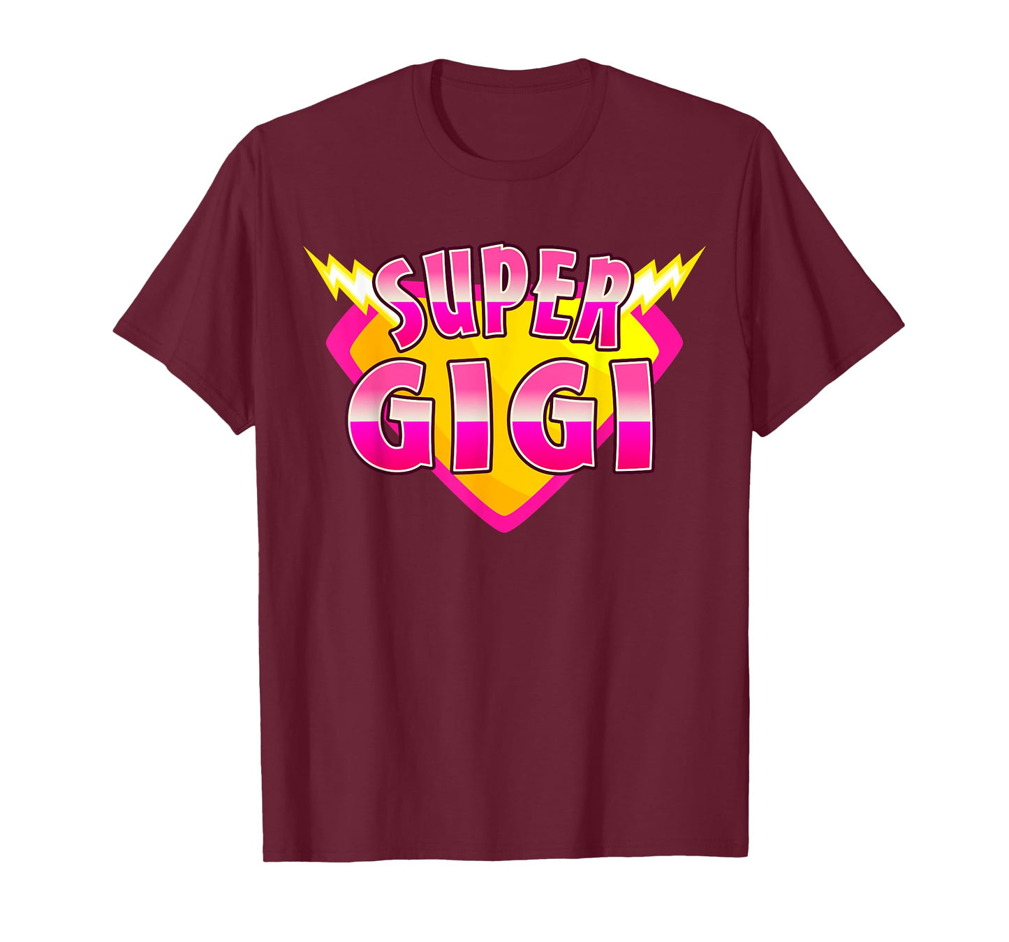 Super Gigi Superhero Grandmother Comic Book Family Matching T-Shirt