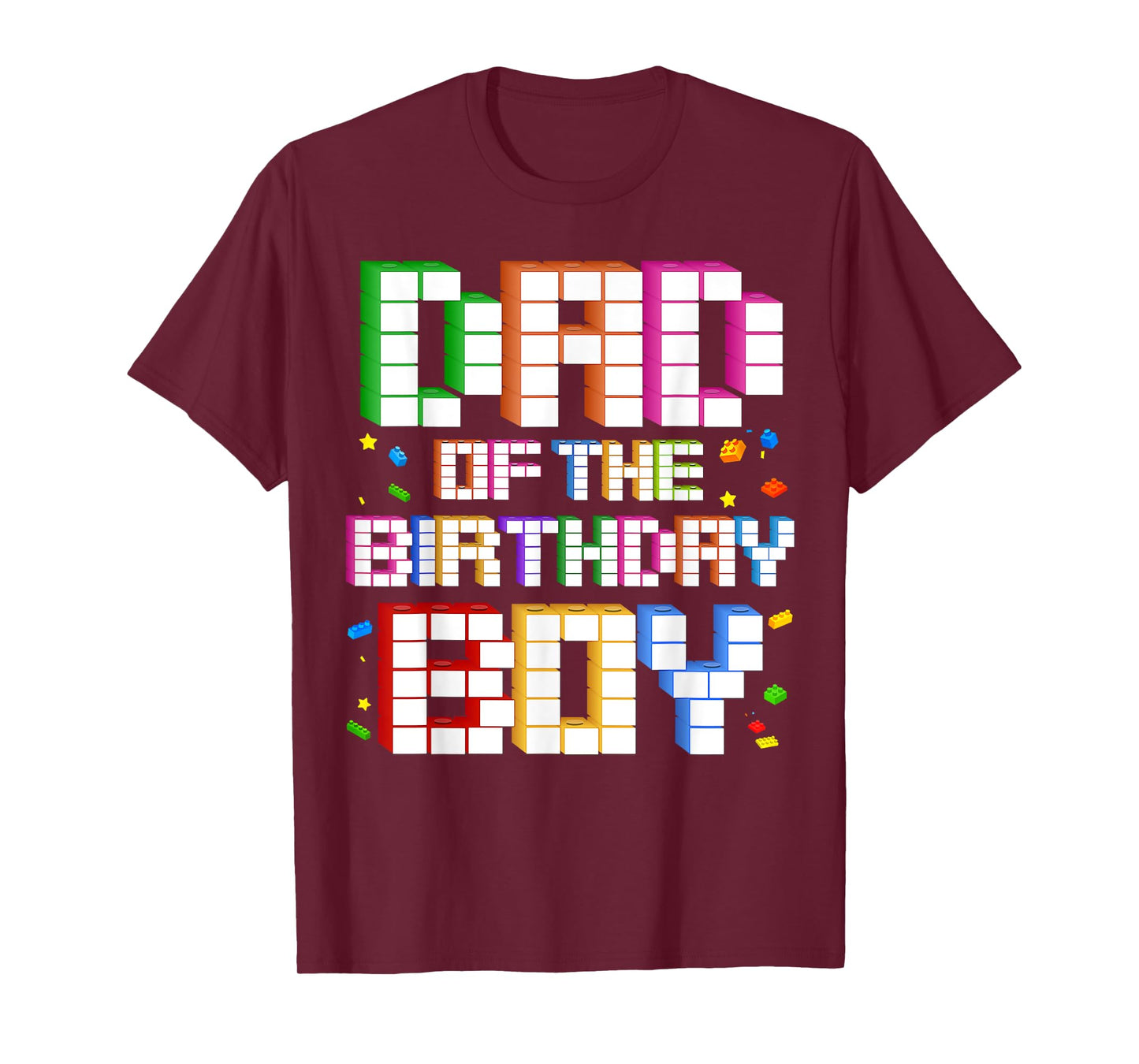 Dad Of The Birthday Boy Family Building Birthday Party T-Shirt