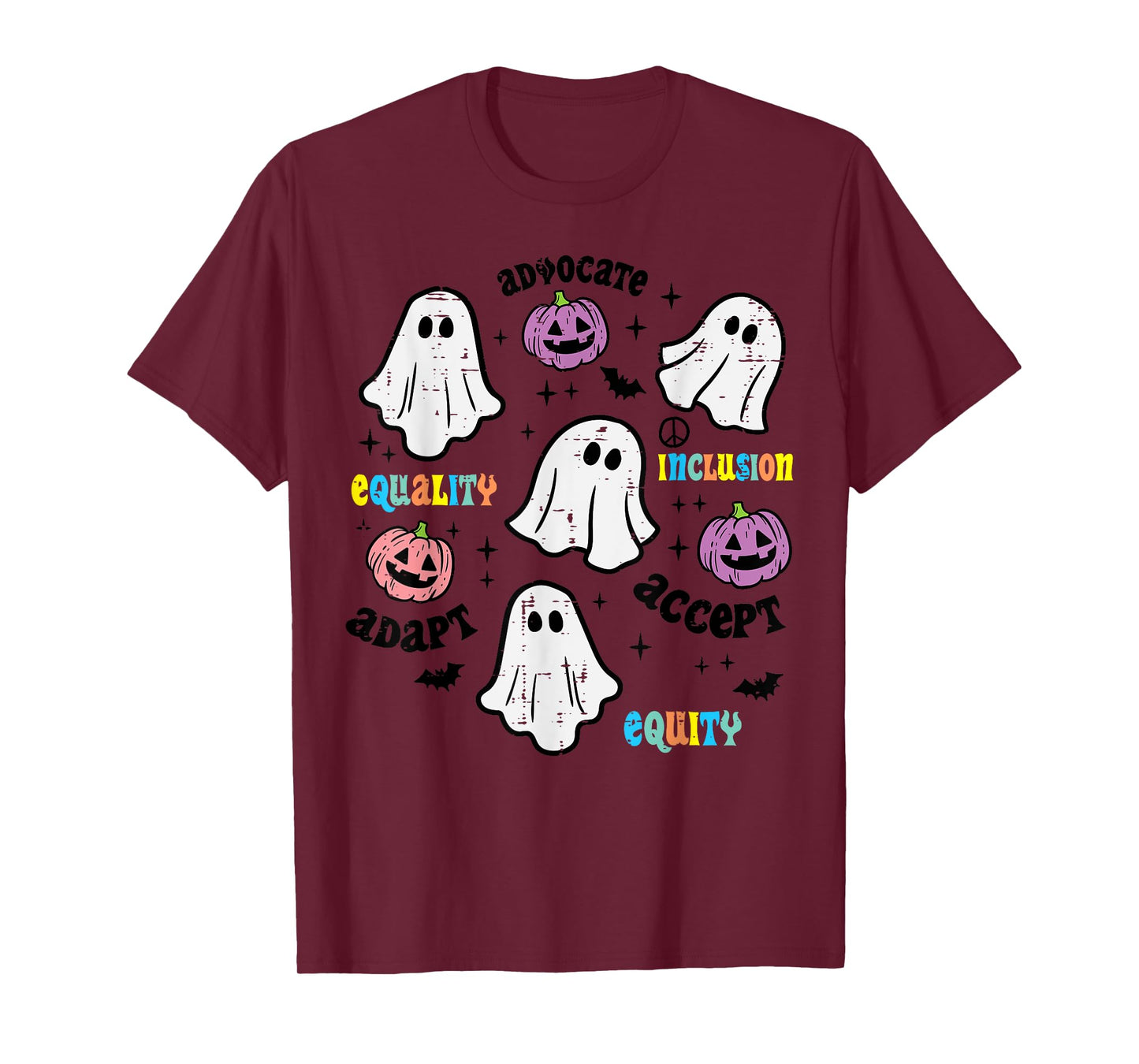 Halloween Advocate Equality Inclusion Costume Women Kids Men T-Shirt