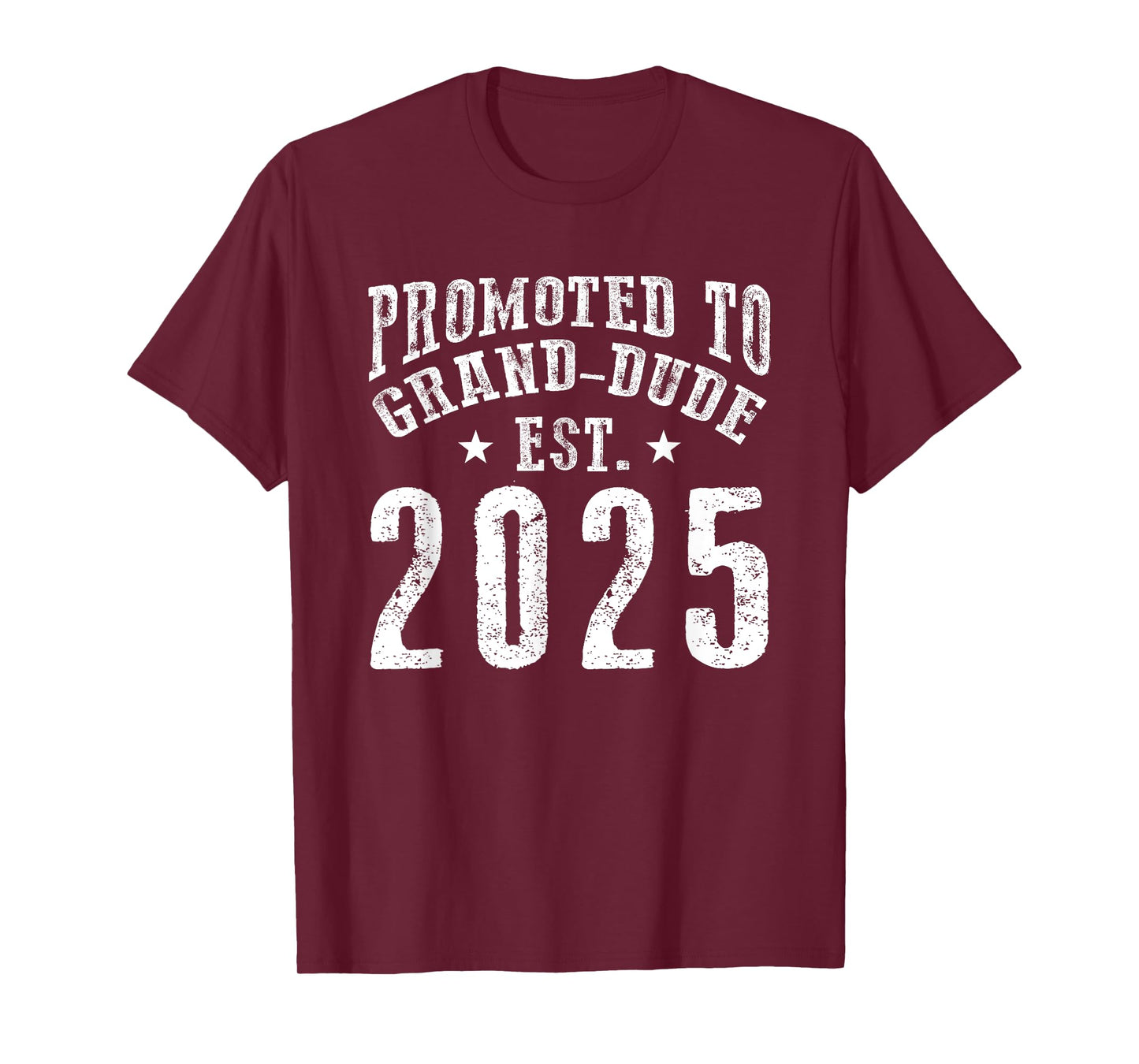 Promoted To Grand-Dude Est 2025 New Coming Grandpa To Be 25 T-Shirt