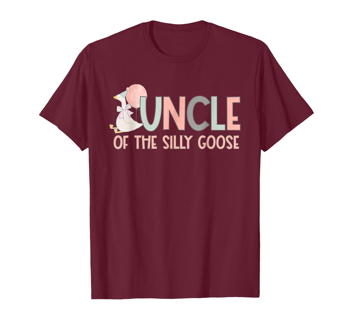 Family Duck 1st Birthday Uncle Of The Silly Goose Birthday T-Shirt