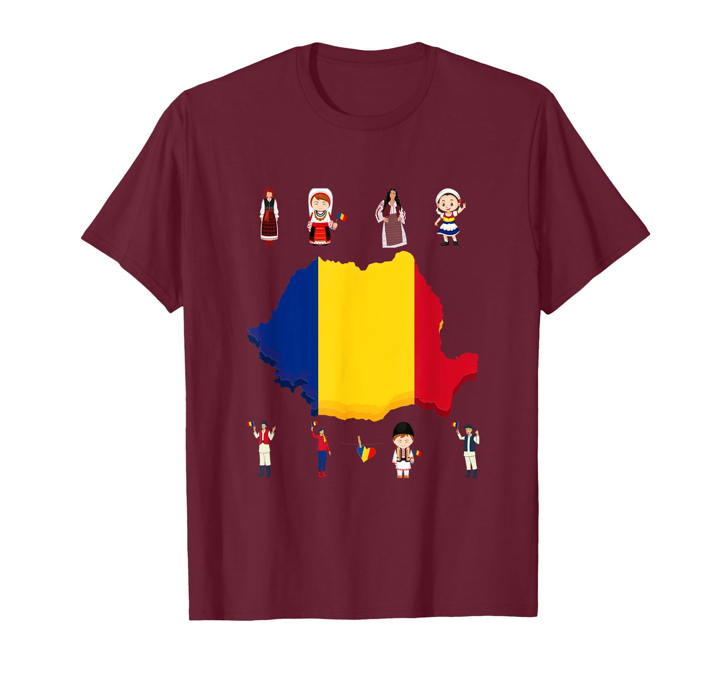 Traditional Romanian Family For Men and Woman T-Shirt
