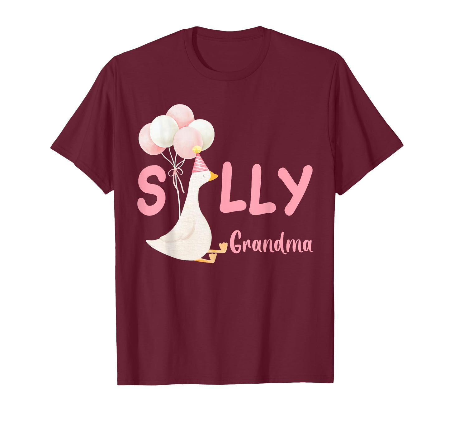 Silly Grandma Goose Family Matching Birthday Squad Crew T-Shirt