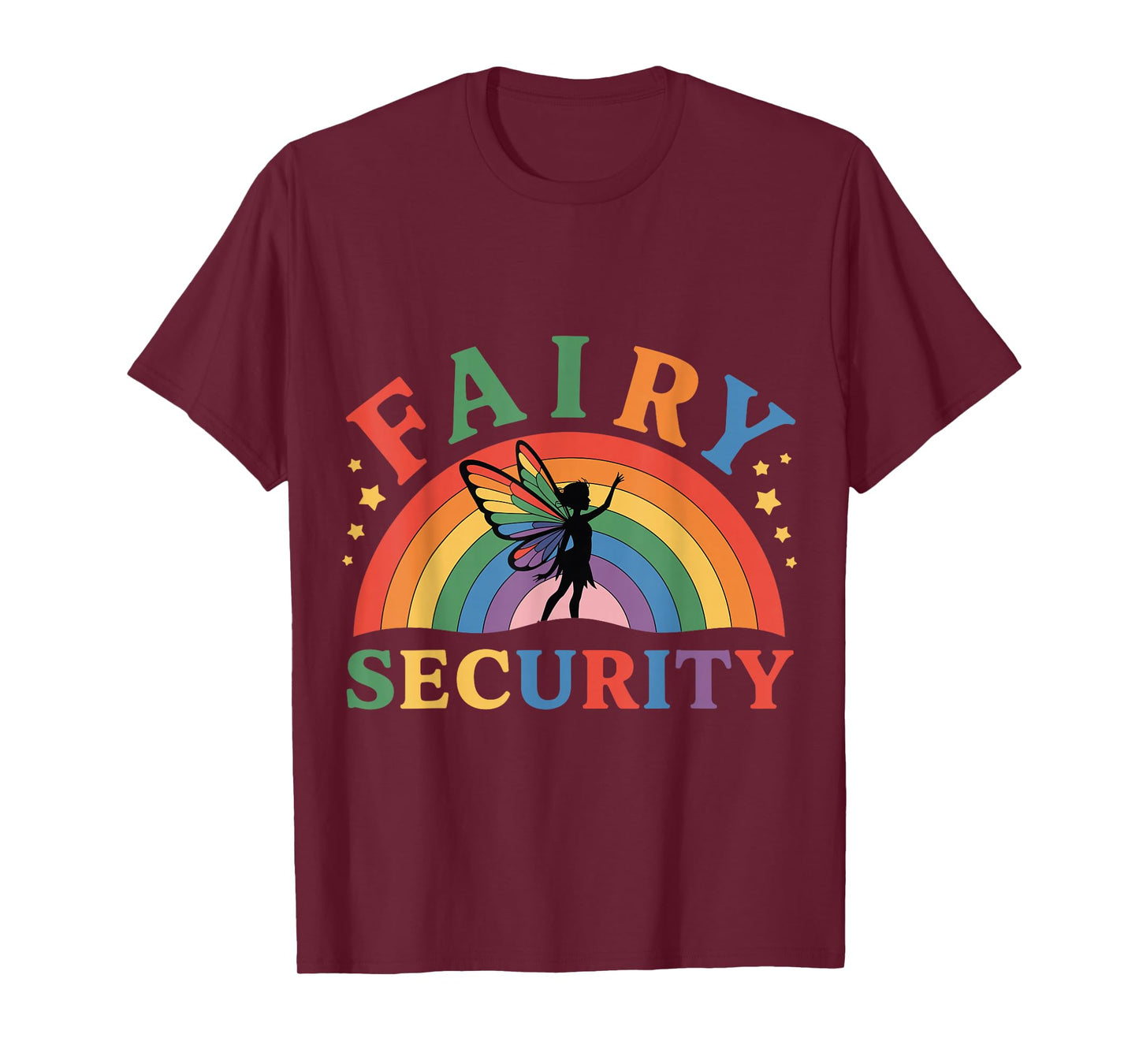 Fairy Security Birthday Halloween Rainbow Cosplay Kids Boys T-Shirt