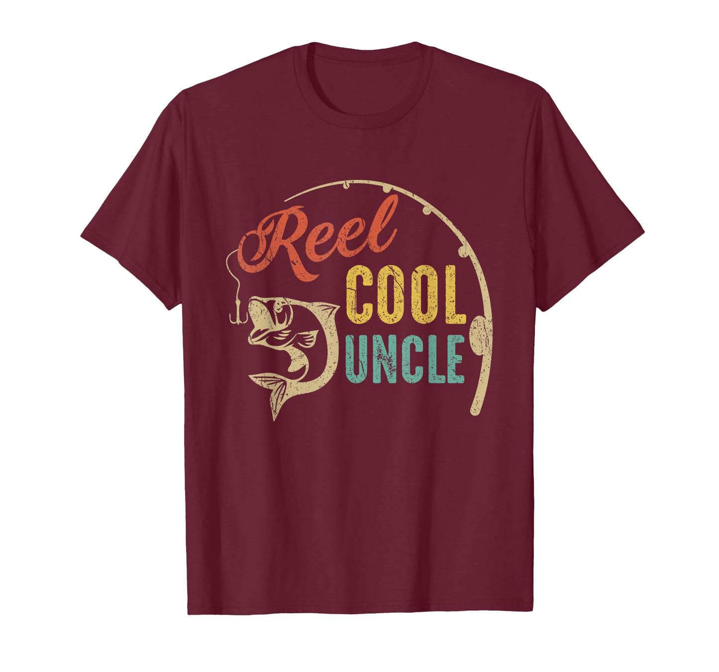 Fathers Day Shirt Vintage Fishing Reel Cool Uncle T-Shirt