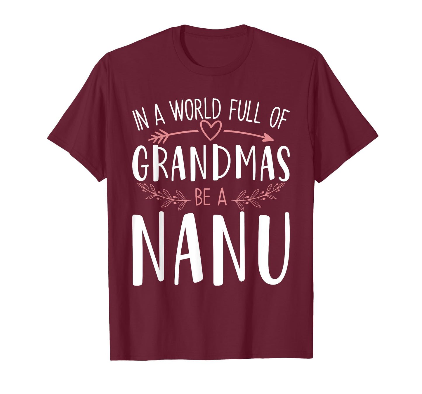In a World Full of Grandmas Be a Nanu Womens Mothers Day T-Shirt