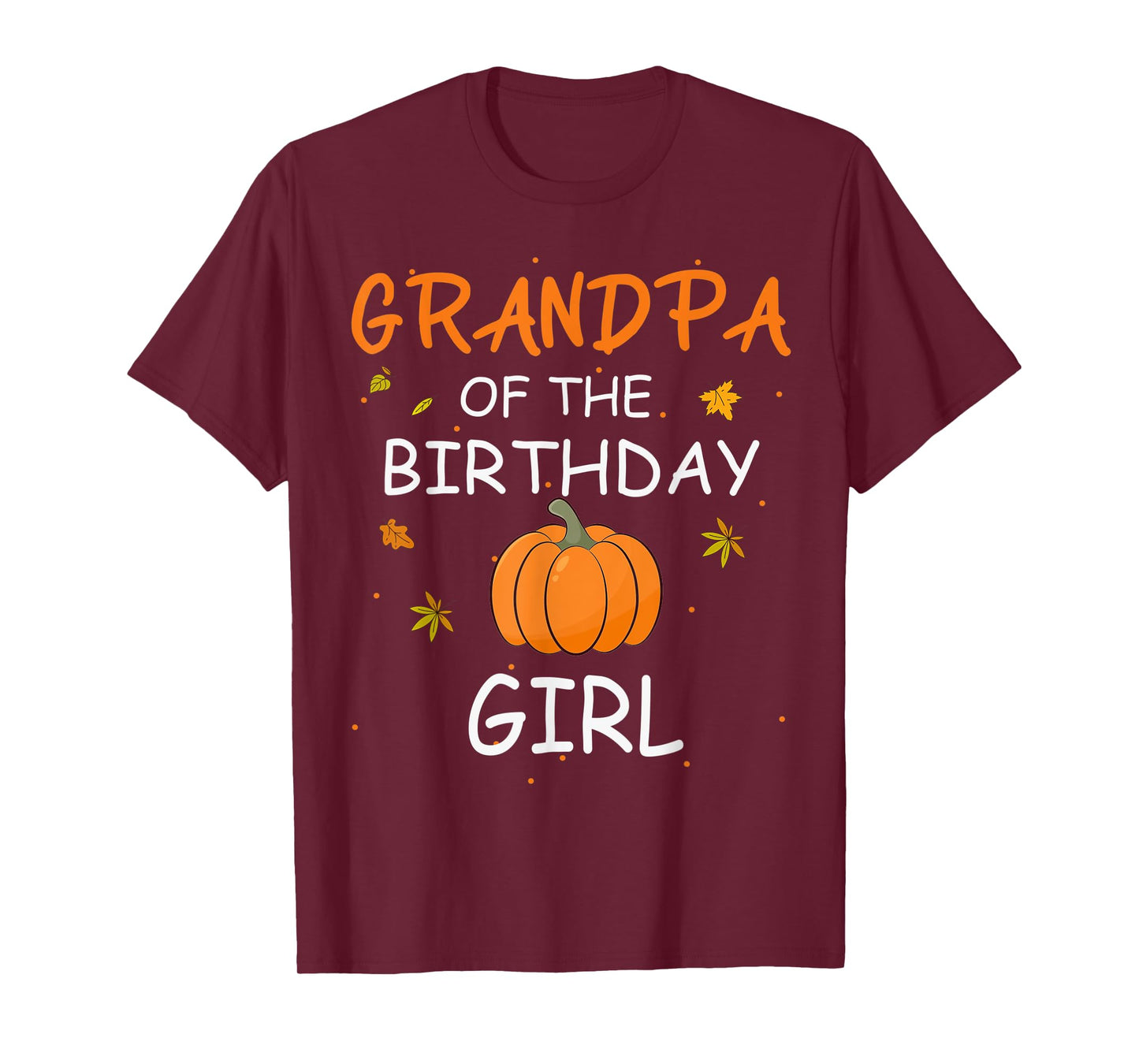 Grandpa of the Birthday Girl Pumpkin 1st Birthday Family T-Shirt