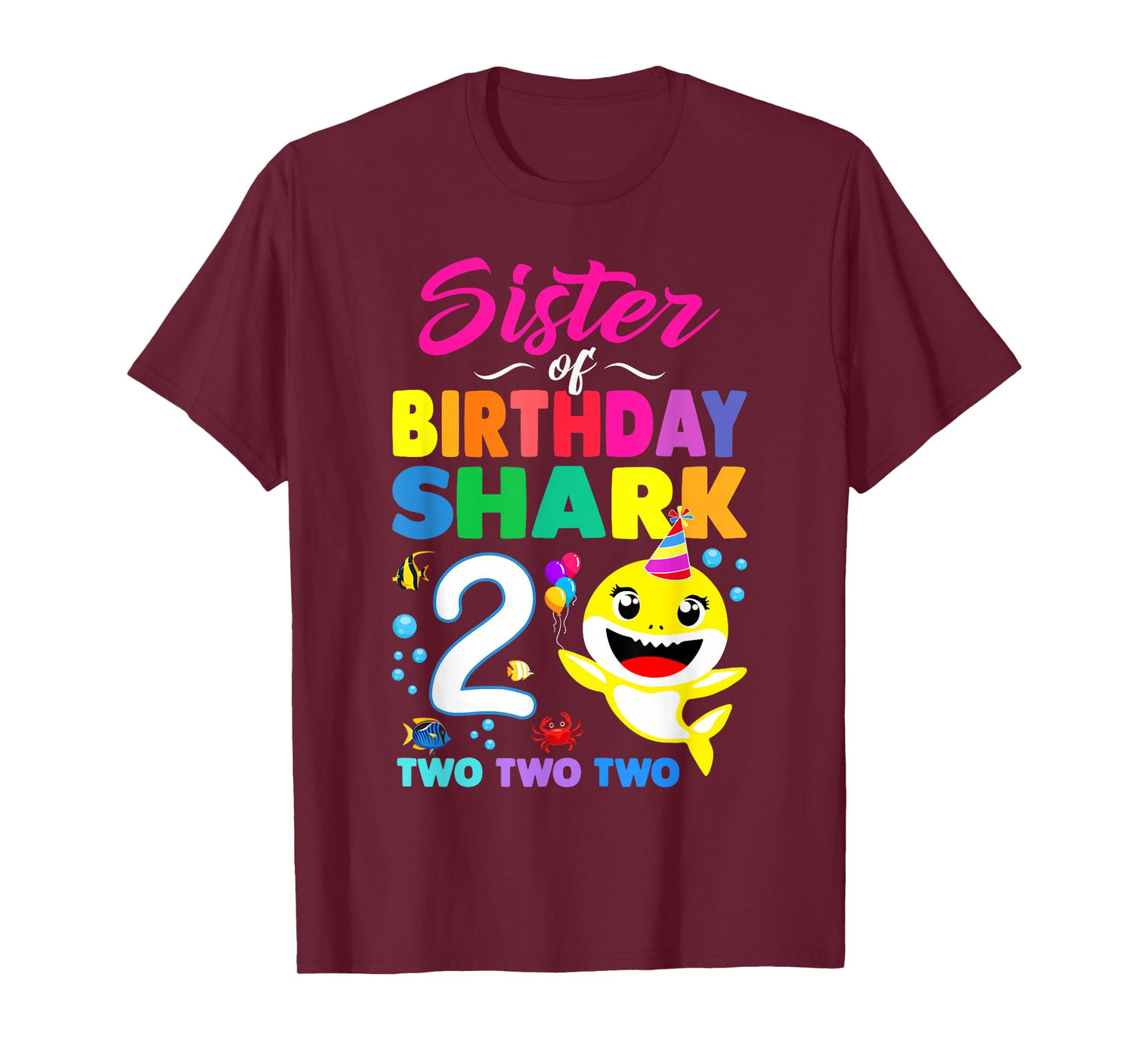 Sister Of Birthday Shark 2nd Matching Oufit Party For Family T-Shirt