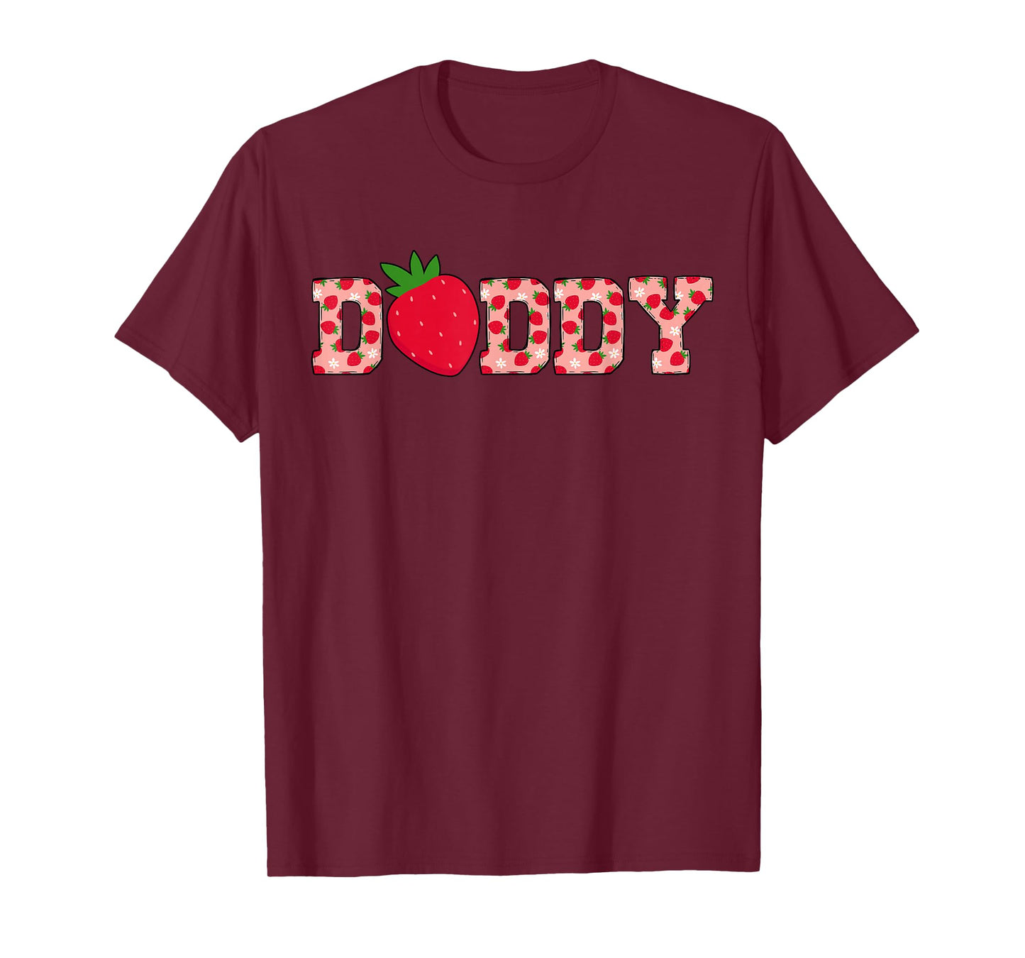 Daddy Berry Sweet Cute Strawberry Birthday Matching Family T-Shirt