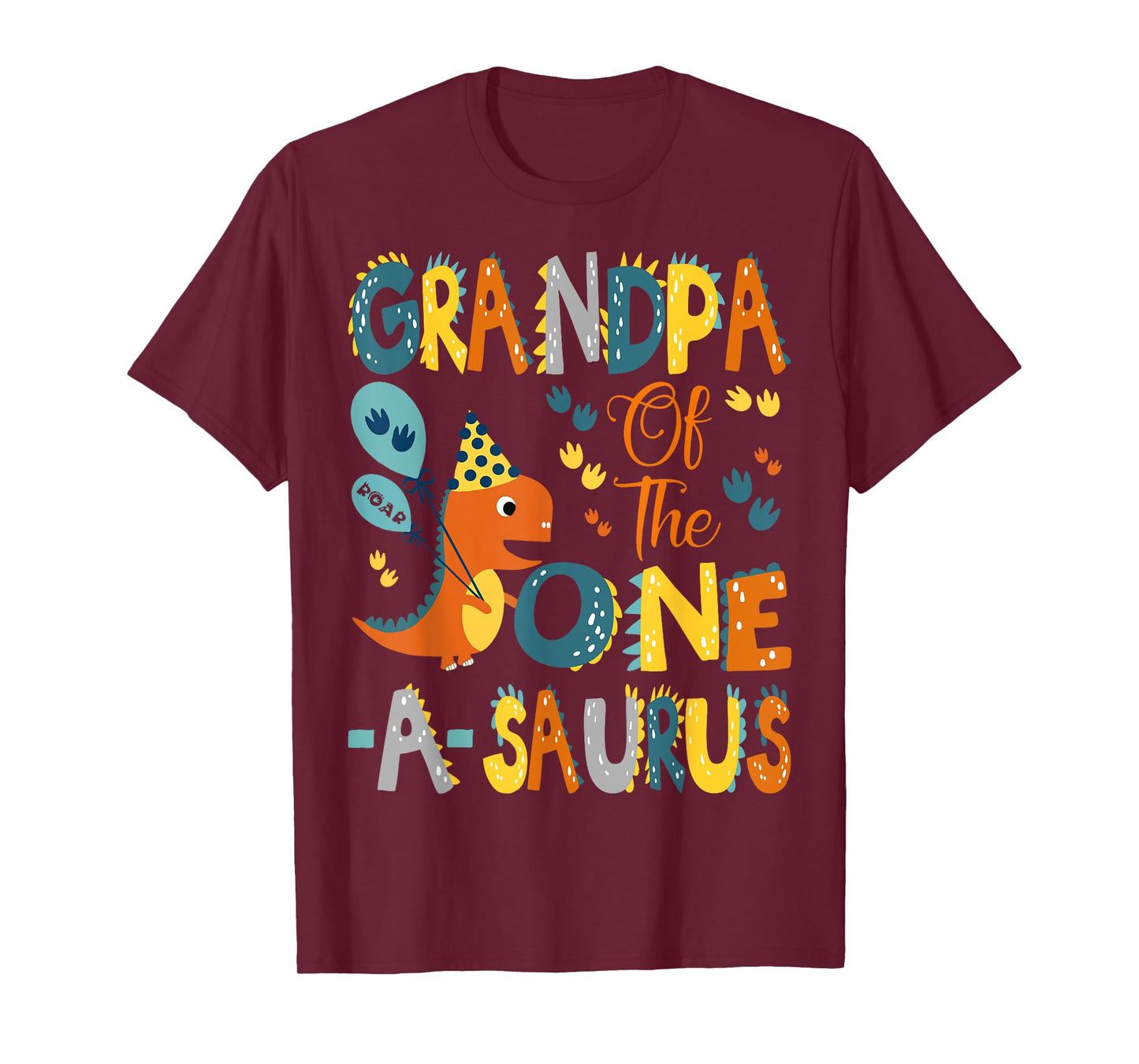 Grandpa Of The One-A-Saurus 1St Birthday Dinosaur Party T-Shirt