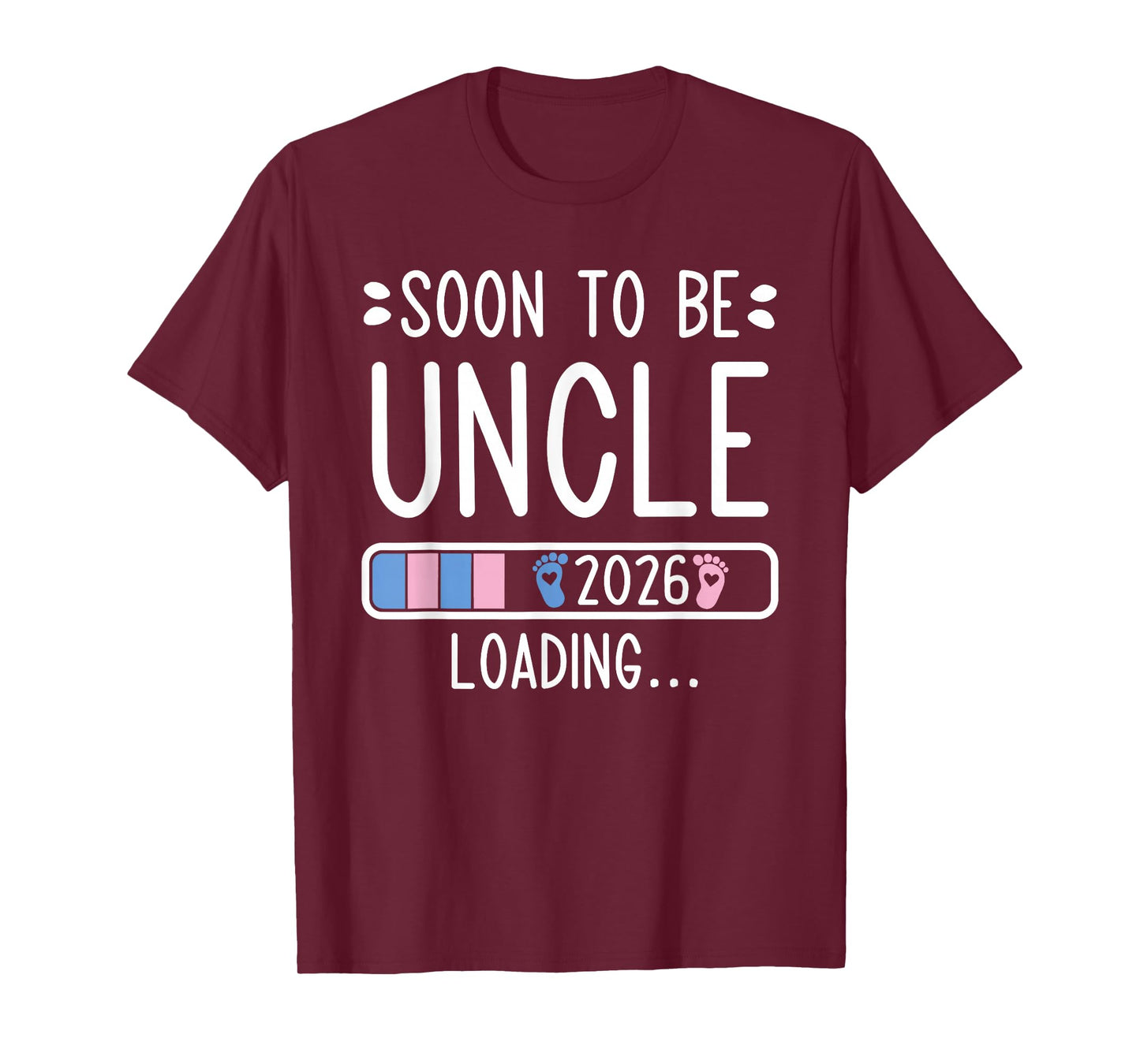 Soon to Be Uncle 2026 Loading Pregnancy Announcement 2026 T-Shirt