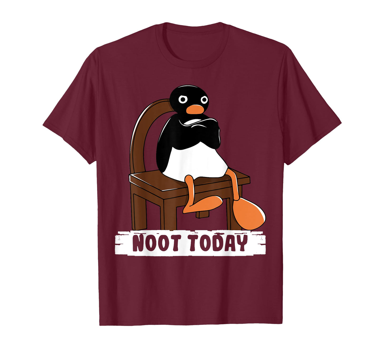 Funny Noot Today T-Shirt - Unisex-Adults, Blue, Small, Cartoon, T-Shirt, Modern, Casual, Short Sleeve