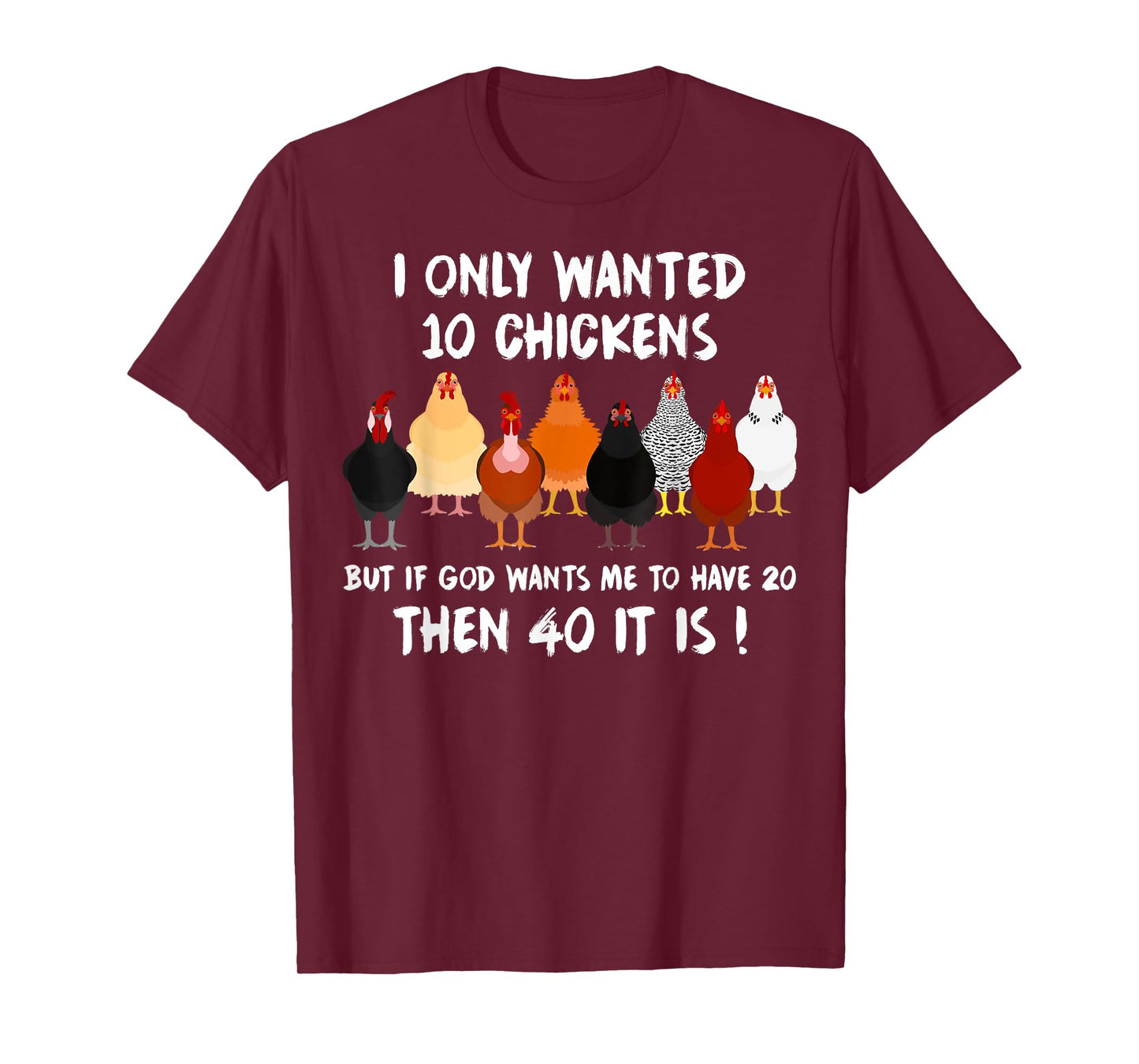 Funny Chicken Gifts For Men Women Poultry Chickens Farmer T-Shirt
