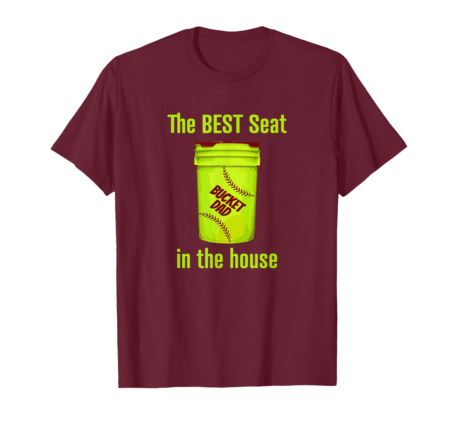 AS tees Softball Dad Best Seat in the House Pitcher Catcher T-Shirt