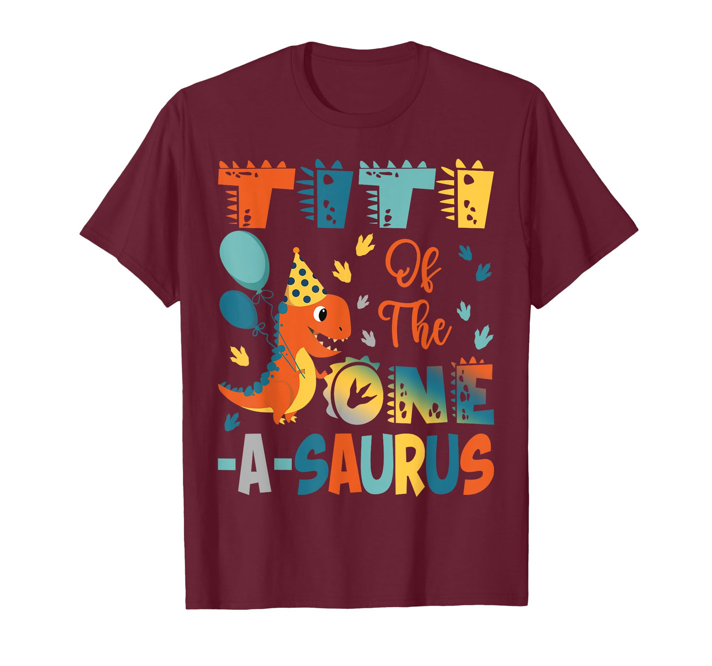 Titi Of The One-A-Saurus 2Nd Birthday Dinosaur Party T-Shirt