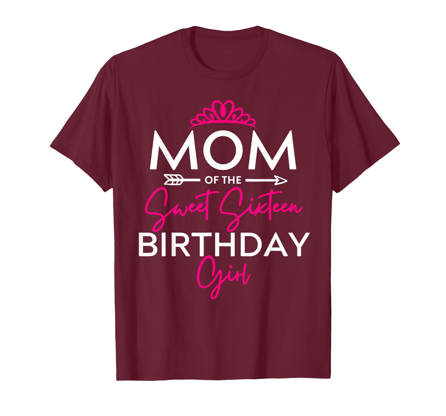 Mom of the Sweet Sixteen Birthday Girl Teen Bday Party Tee T-Shirt