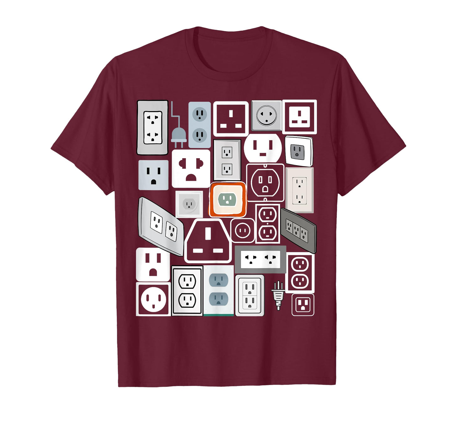 Electrical Outlet Plug and Socket Couples Halloween Costume T-Shirt