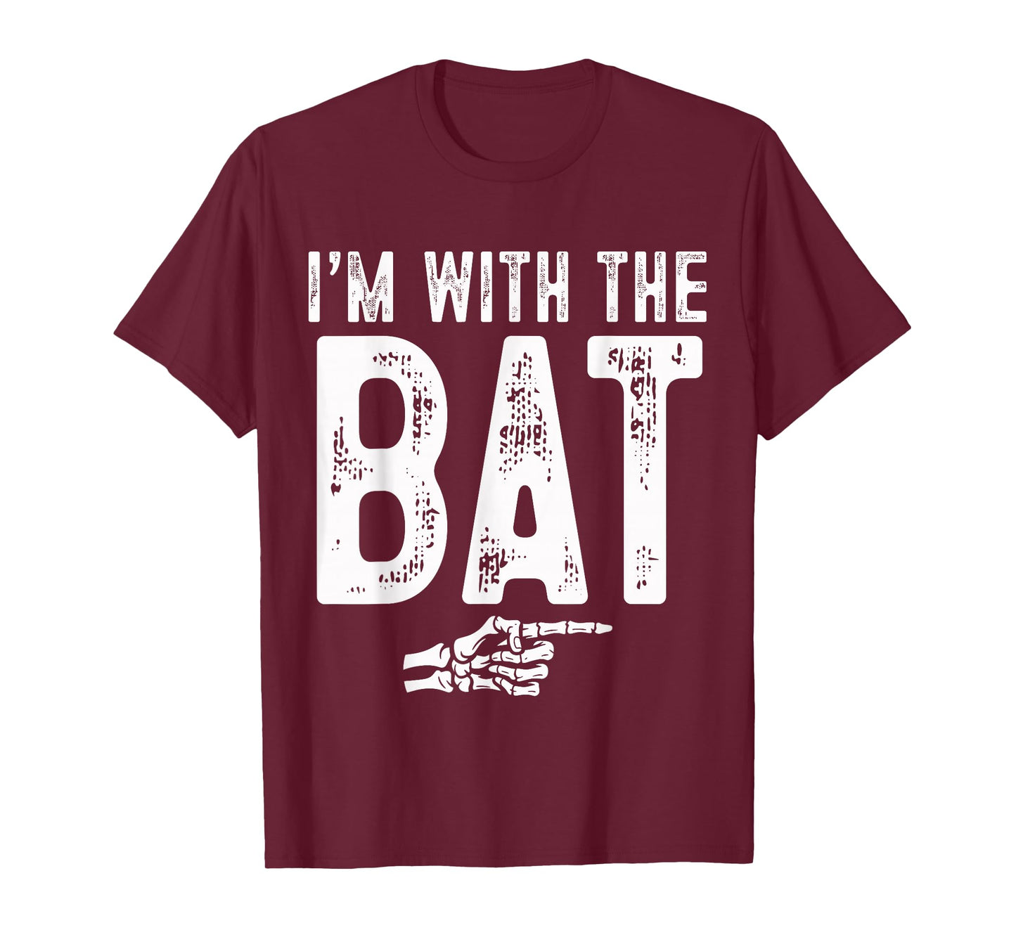 I'm with The Bat Easy Costume Halloween Couples Matching T-Shirt