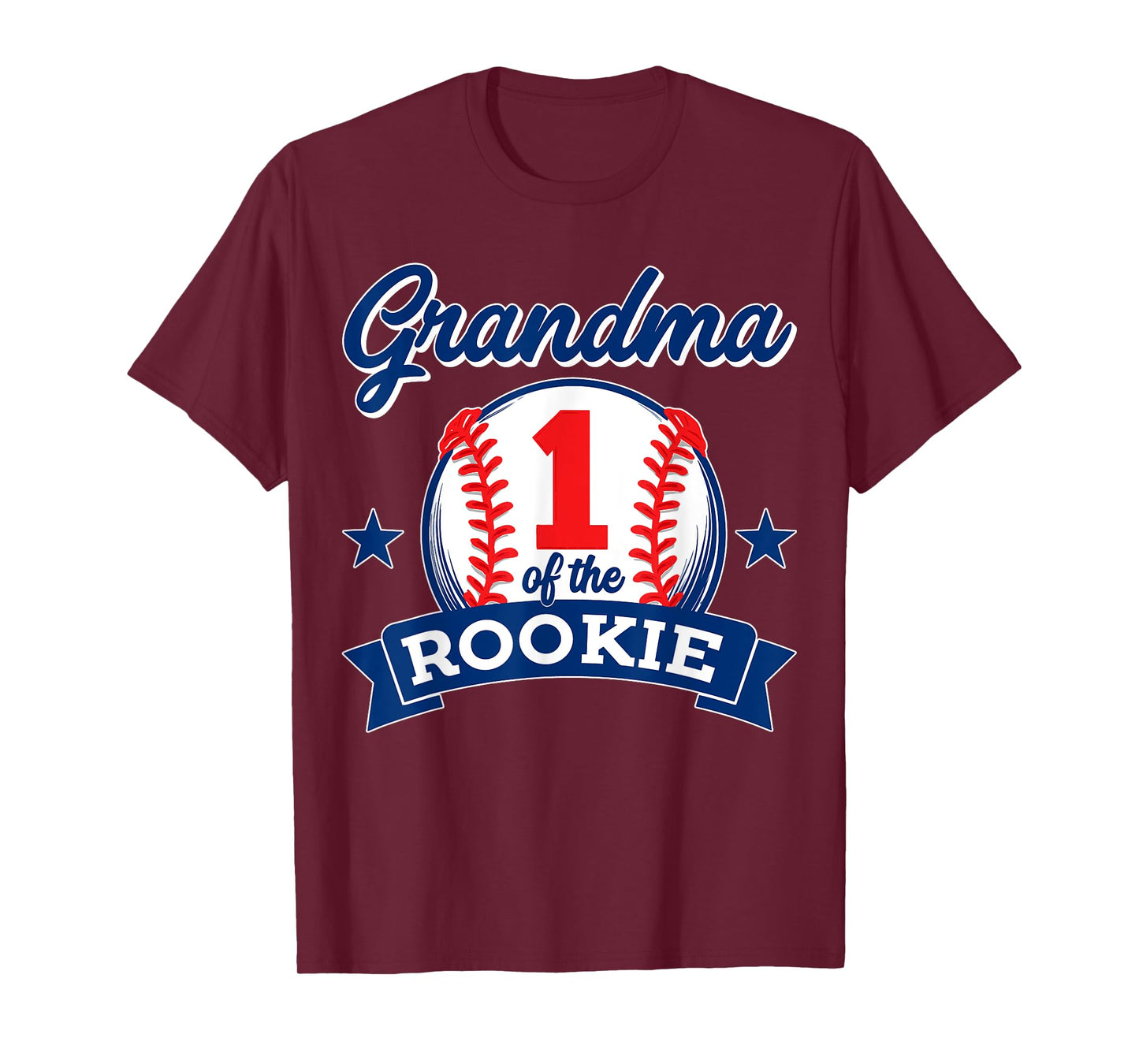 Grandma of Rookie 1st Birthday Baseball Theme Matching Party T-Shirt