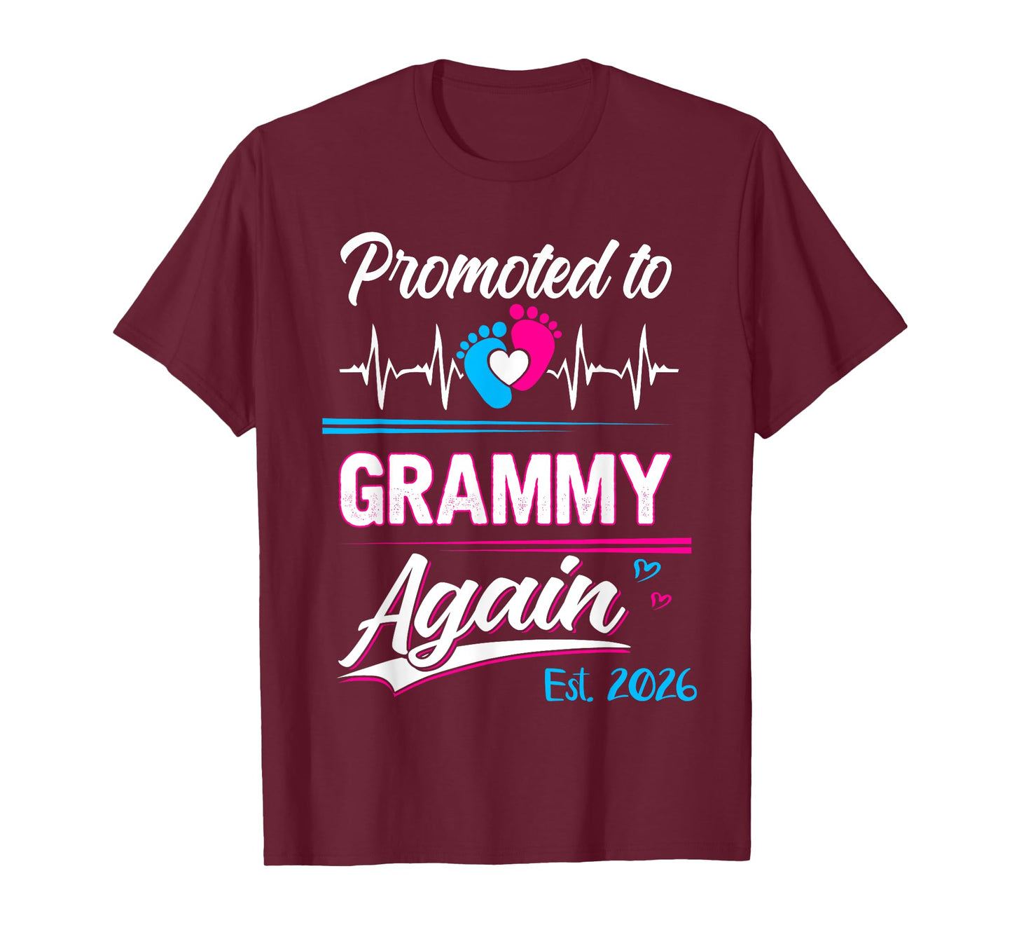 Promoted To Grammy Again Est 2026 Pregnancy Announcement T-Shirt