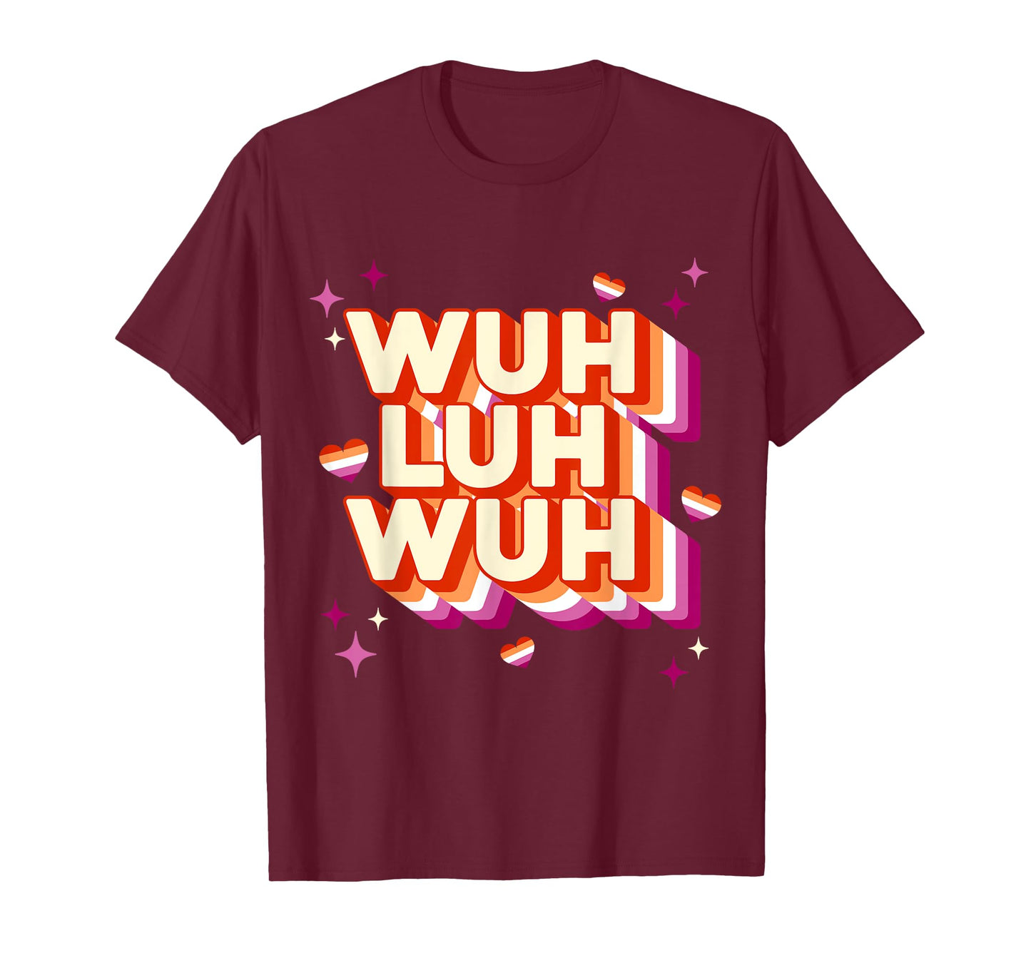 Funny Wuh Luh Wuh WLW Lesbian For Women Girls LGBT Gay Ally T-Shirt