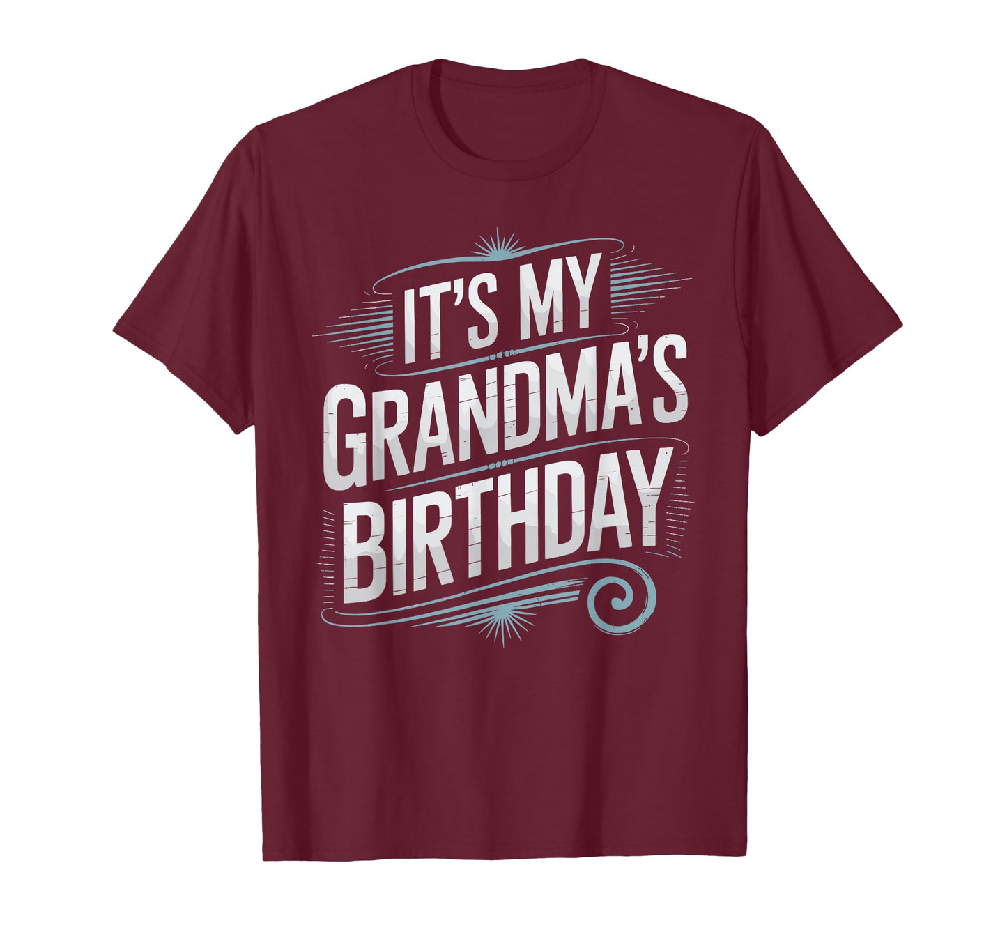 Distressed It's My grandma's Birthday Vintage Men Women Kids T-Shirt