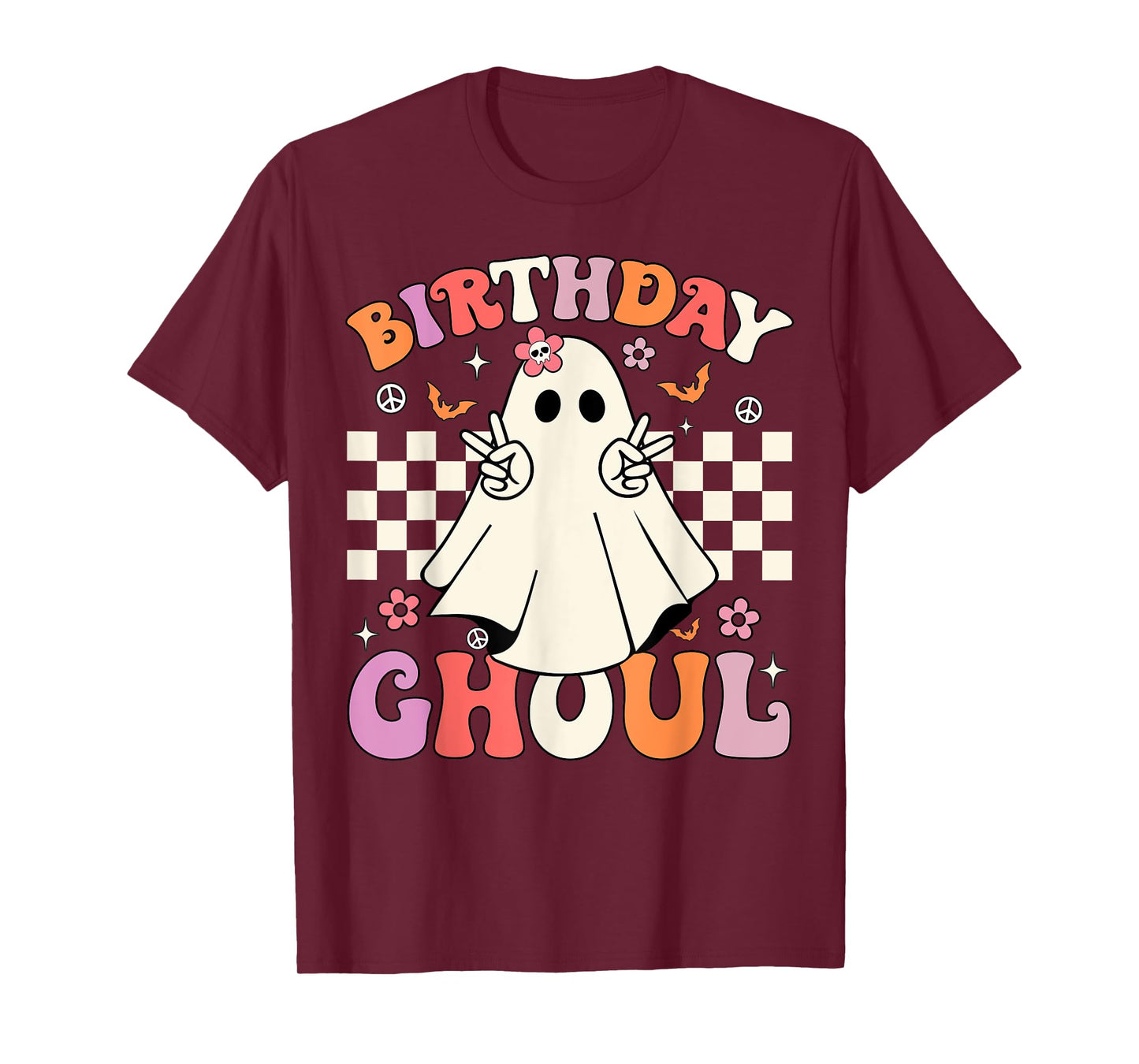 Halloween Birthday Ghoul Party Anniversary Booday Women Girl T-Shirt