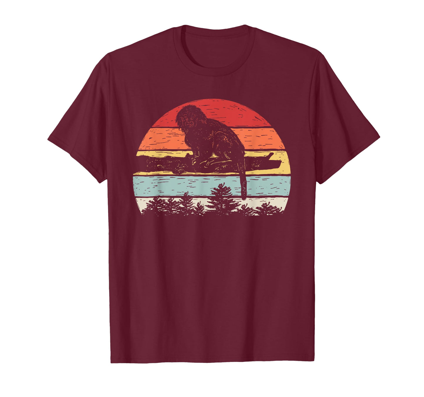 Vintage Retro Cotton Top Tamarin Monkey T-Shirt
