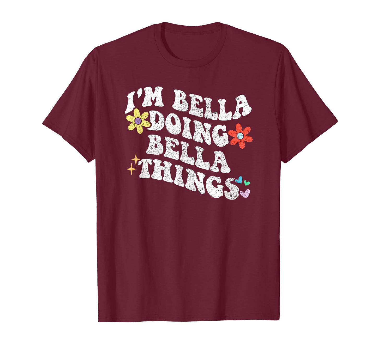 Retro Groovy Im BELLA Doing BELLA Things Funny Mother's Day T-Shirt
