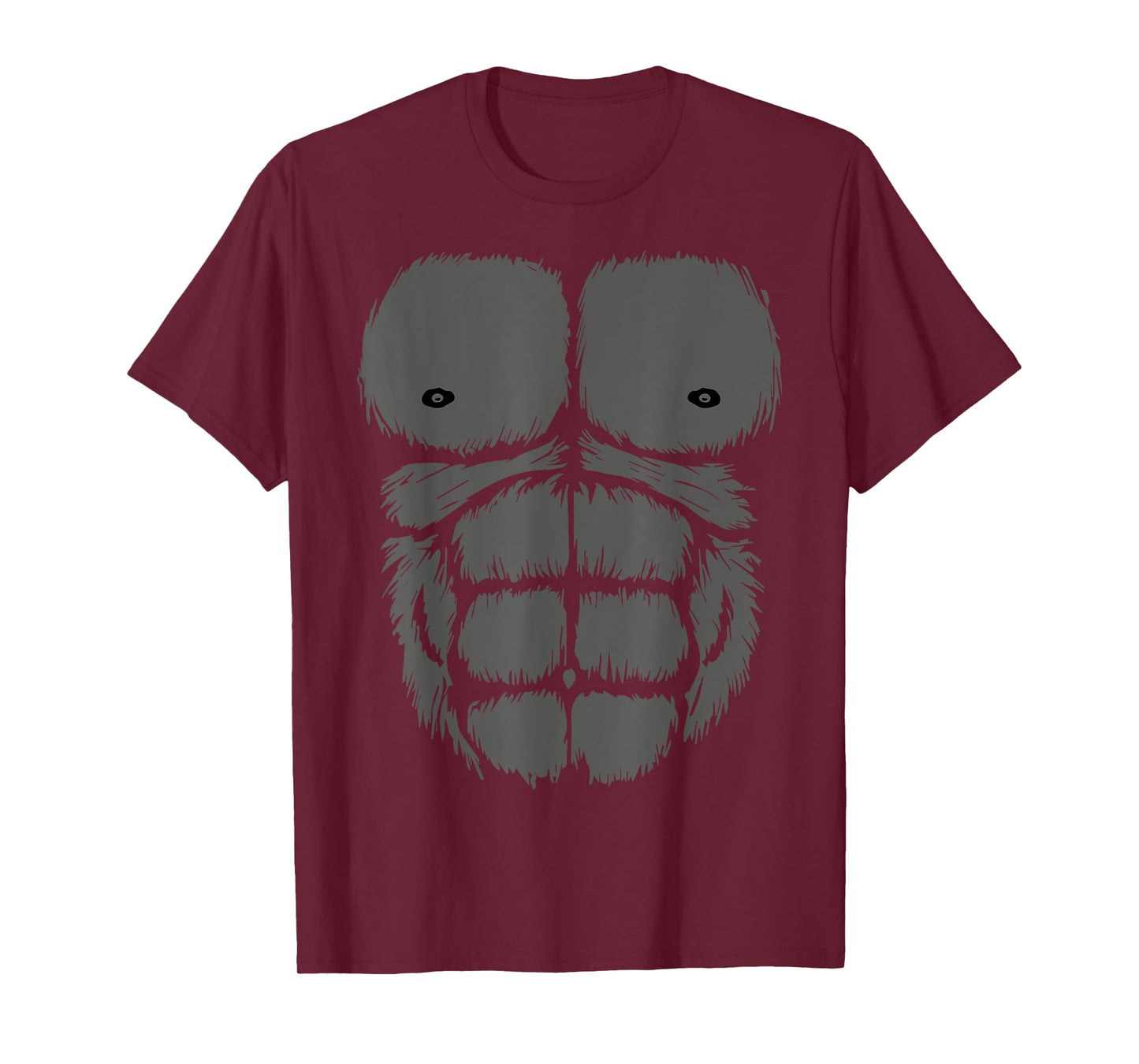 Gorilla Chest Belly Monkey Ape Muscle Kids Adult Fancy Dress T-Shirt