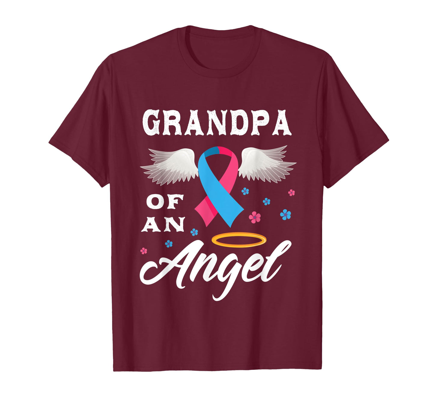 Grandpa Of An Angel Pregnancy and Infant Loss Awareness T-Shirt