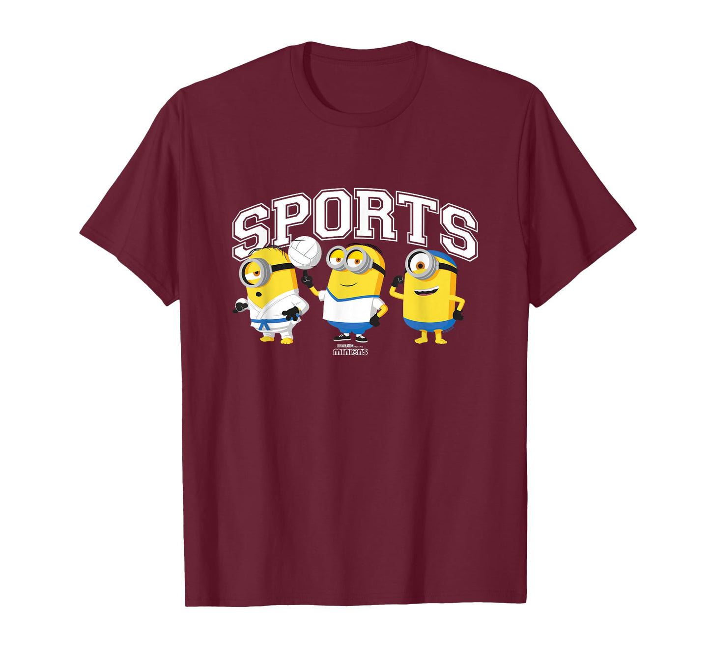 Minions Sports Karate Football Swimming Big Chest Poster T-Shirt