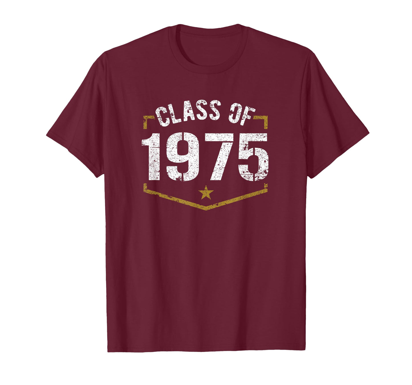 Class of 1975 School Reunion Graduation Vintage Style Design T-Shirt