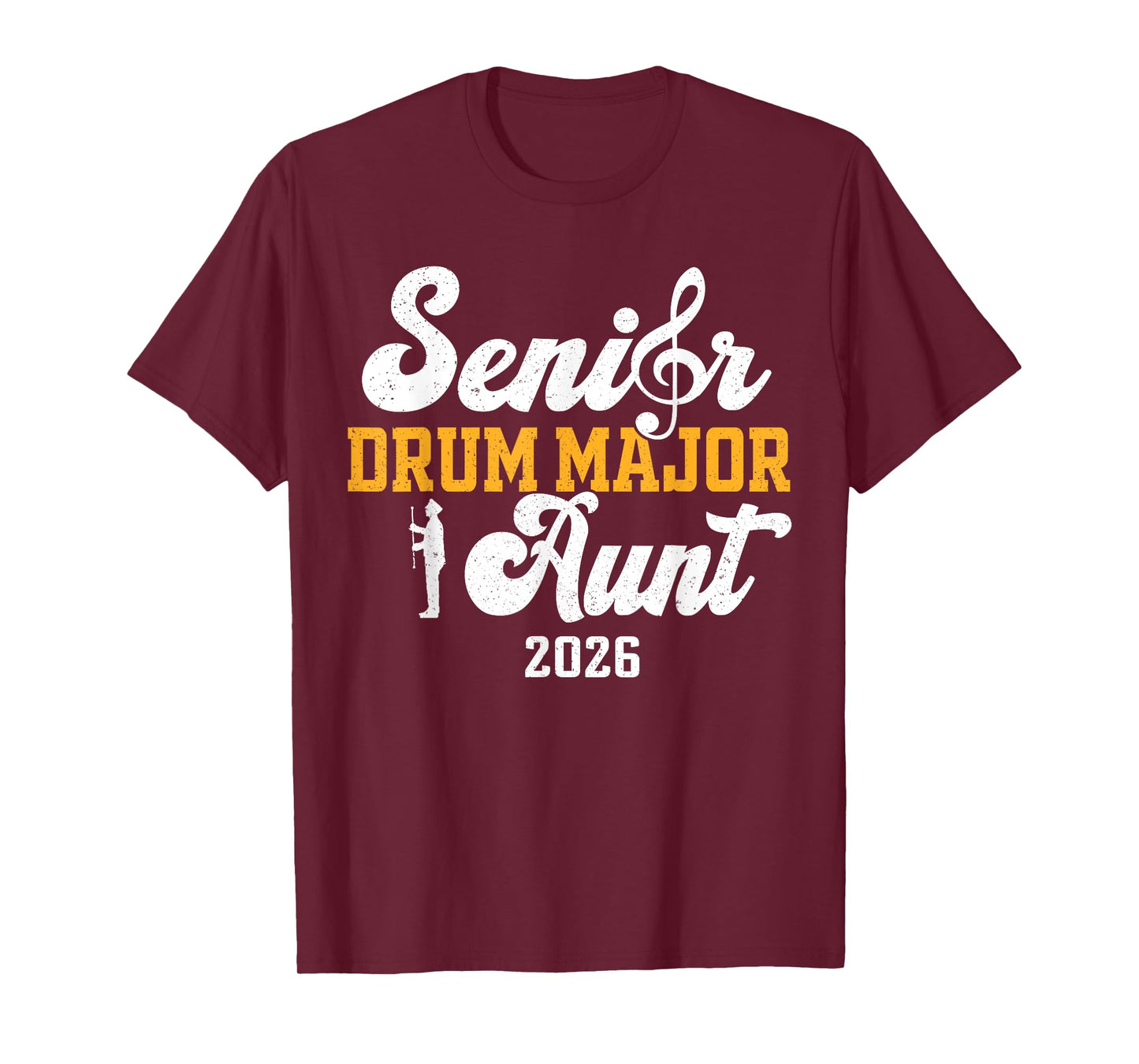 Senior Drum Major Aunt 2026 Graduation Matching Family T-Shirt