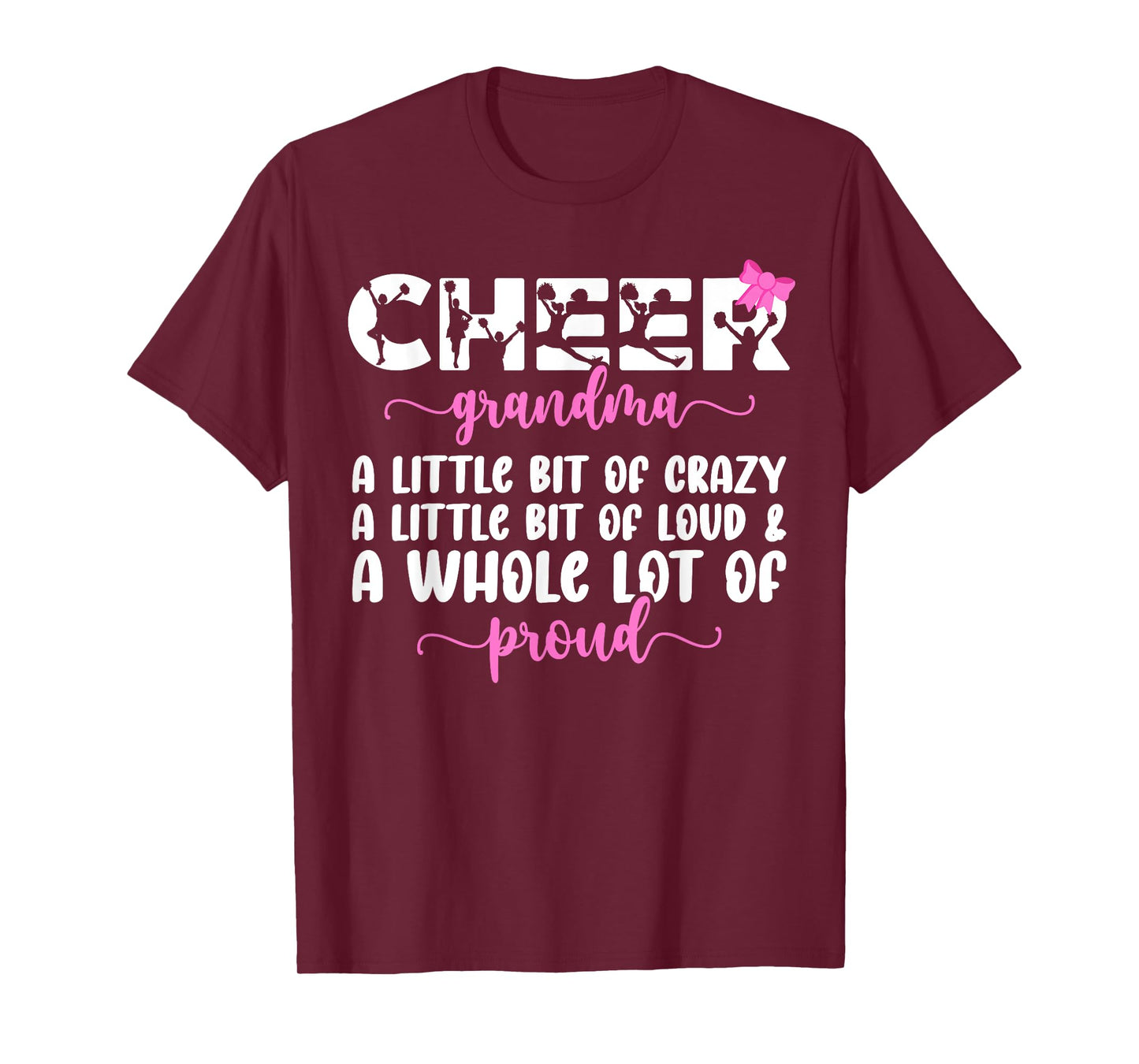 Cheer Grandma Proud Grandma Of A Cheerleader Grandma T-Shirt