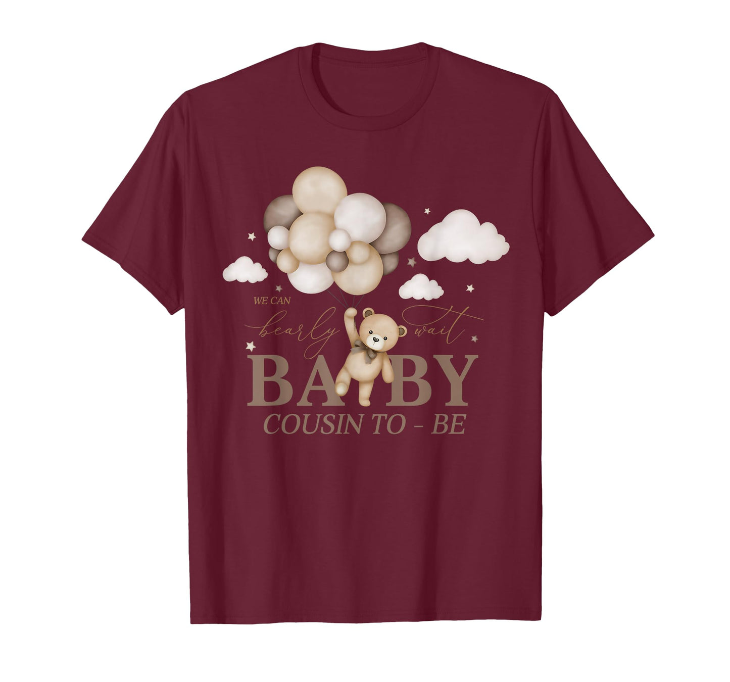 Cousin We Can Bearly Wait Baby Shower Bear Family Matching T-Shirt