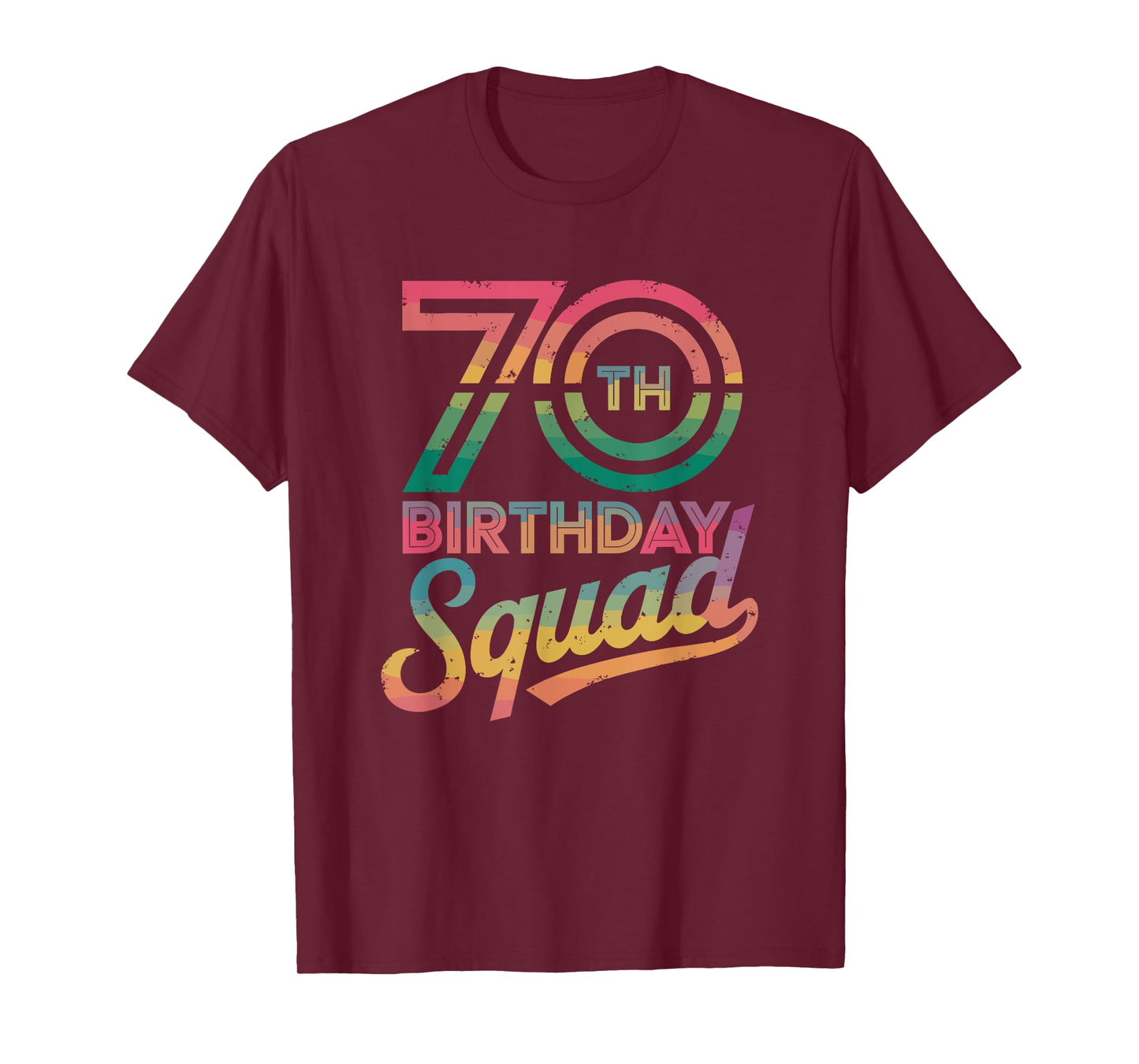 70th Birthday Squad, 70th Bday Crew T-Shirt