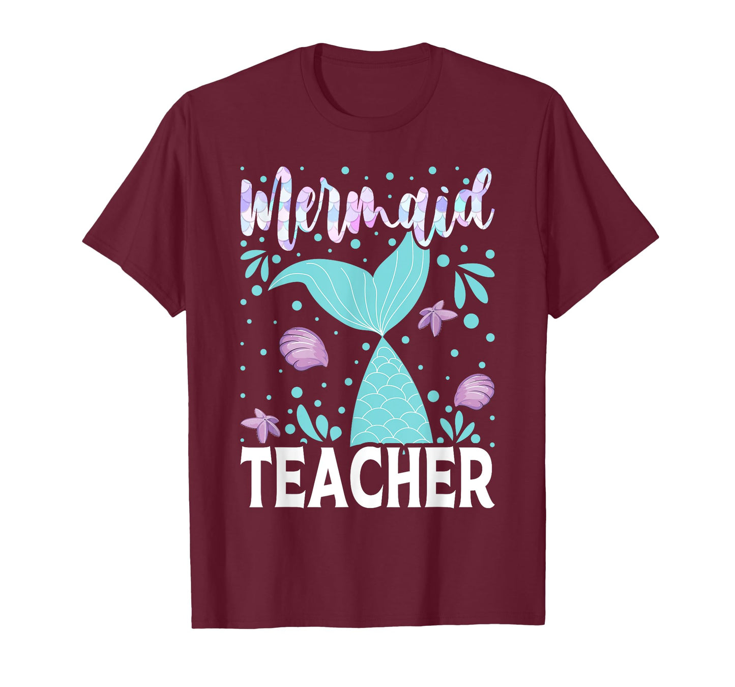 Mermaid Teacher Cute Back To School Student T-Shirt