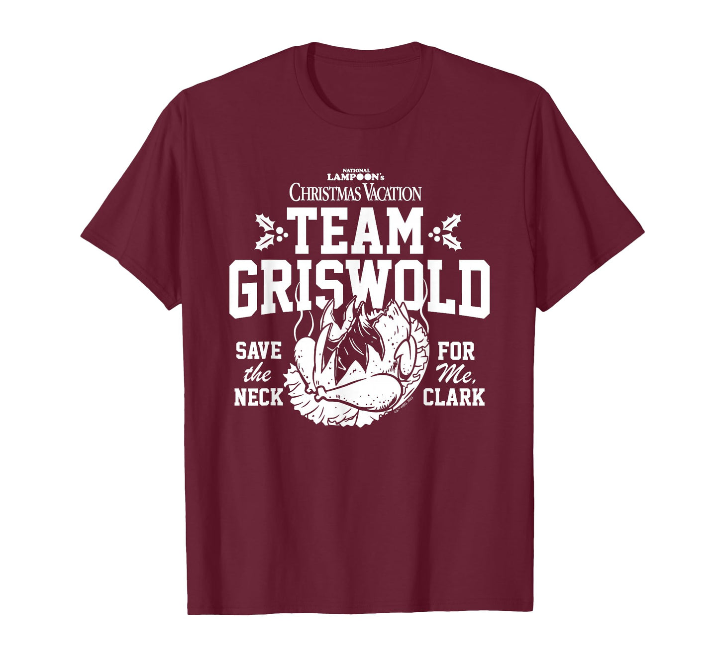 National Lampoon's Christmas Vacation Team Griswold T-Shirt - Men's Unisex Black Cotton Classic Crew Neck Short Sleeve Graphic Christmas T-Shirt - Small