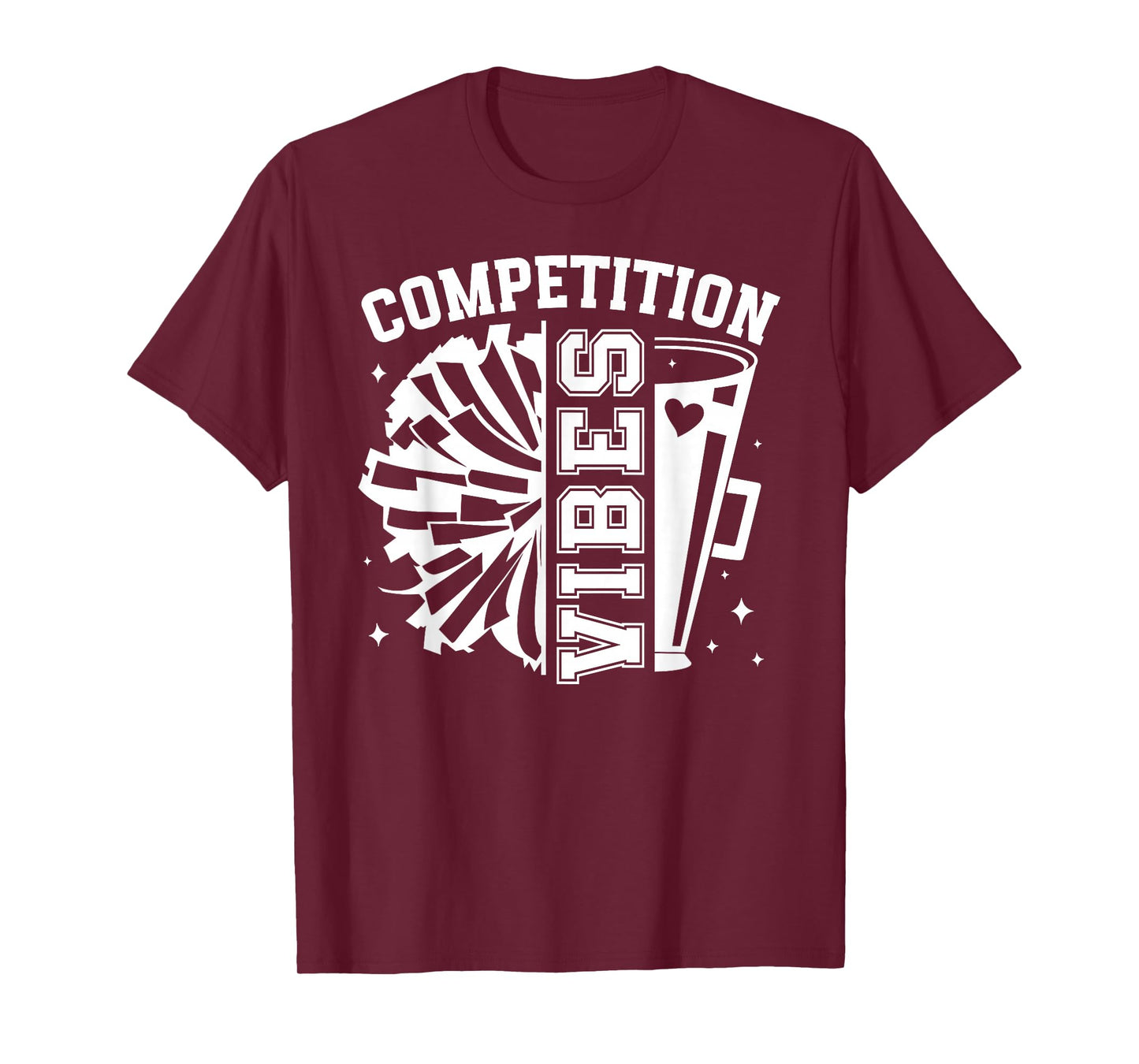 Competition Vibes Cheer Comp Day Cheerleader Competition Day T-Shirt