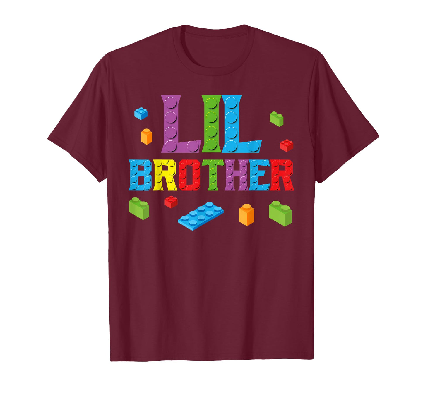 Lil Brother Master Builder Building Bricks Blocks Family Set T-Shirt