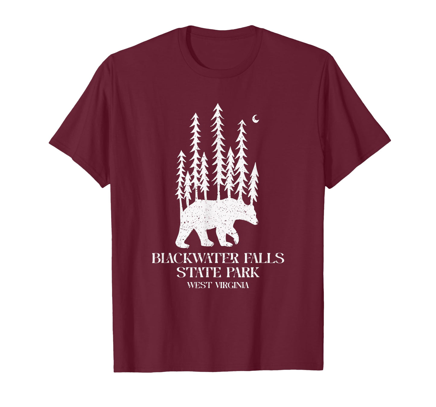 Pine Trees On A Bear Vintage Blackwater Falls West Virginia T-Shirt