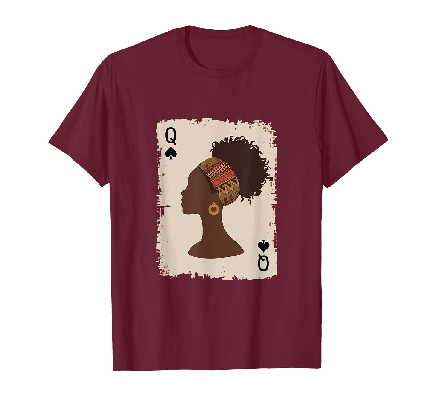 Black Queen Afro Dope Proud Melanin African American Woman T-Shirt