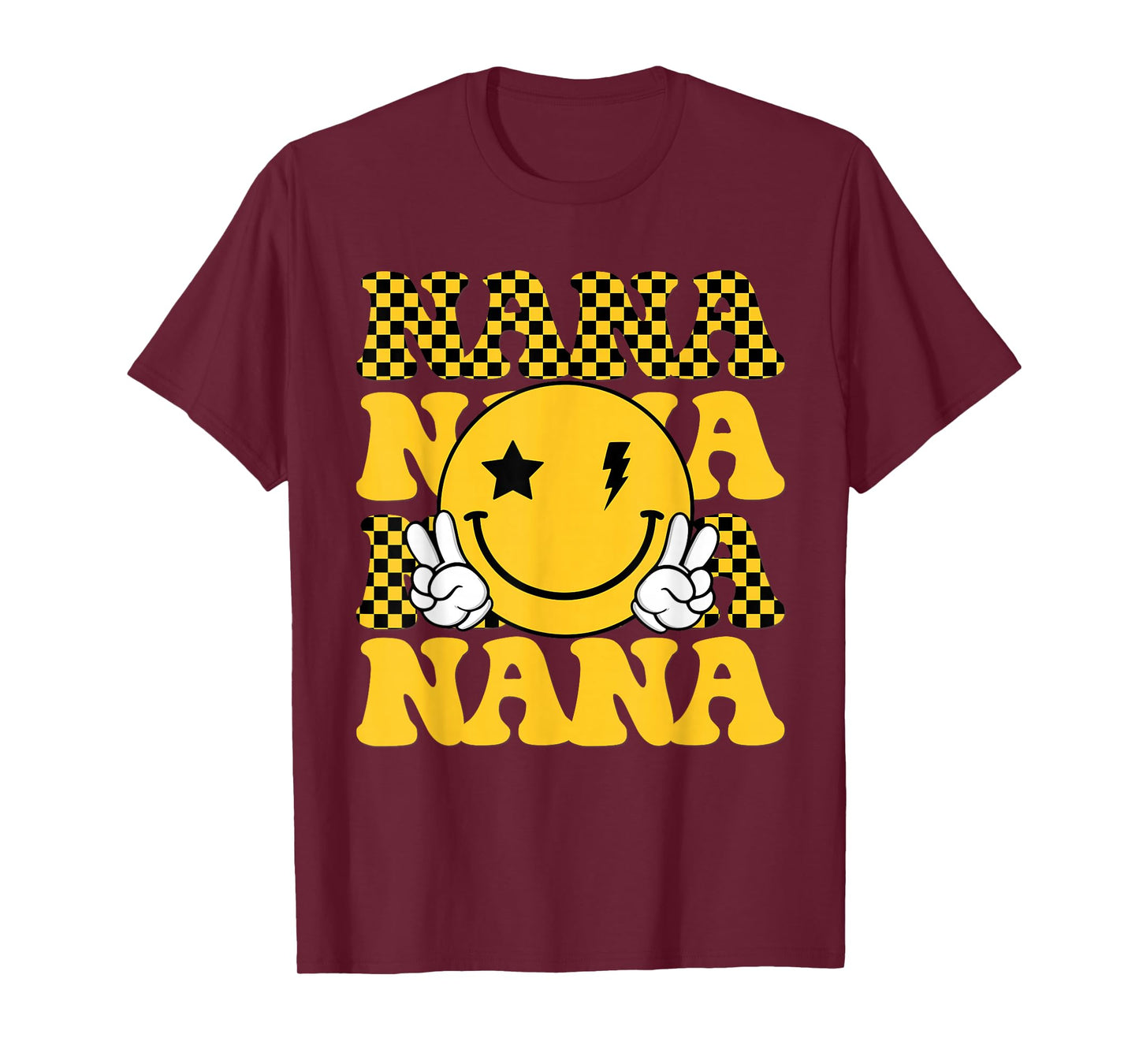 Nana One Happy Dude 1st Smile Face Birthday Family Matching T-Shirt