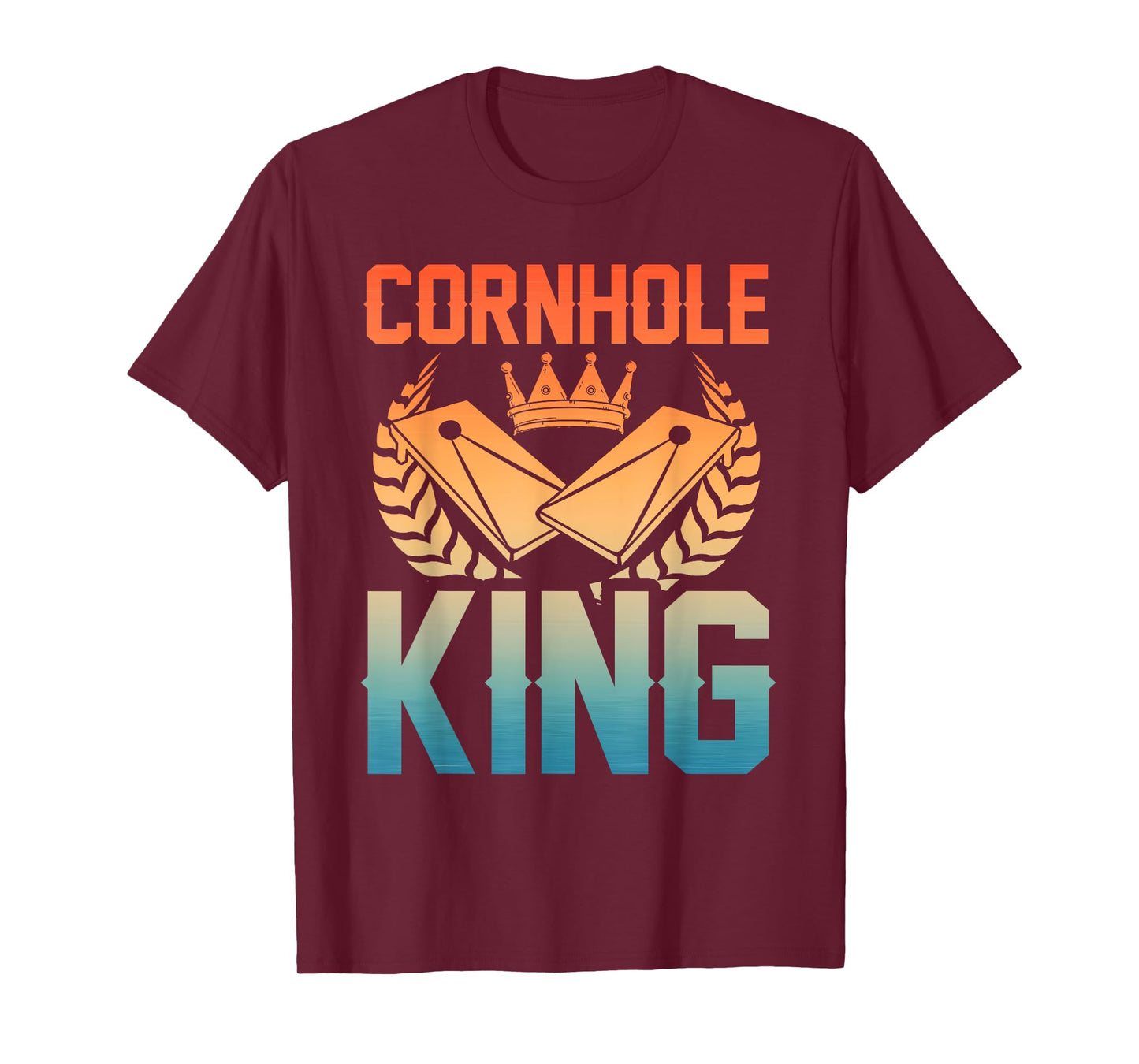 Cool Cornhole Art For Men Dad Boys Corn Hole Player Cornhole T-Shirt
