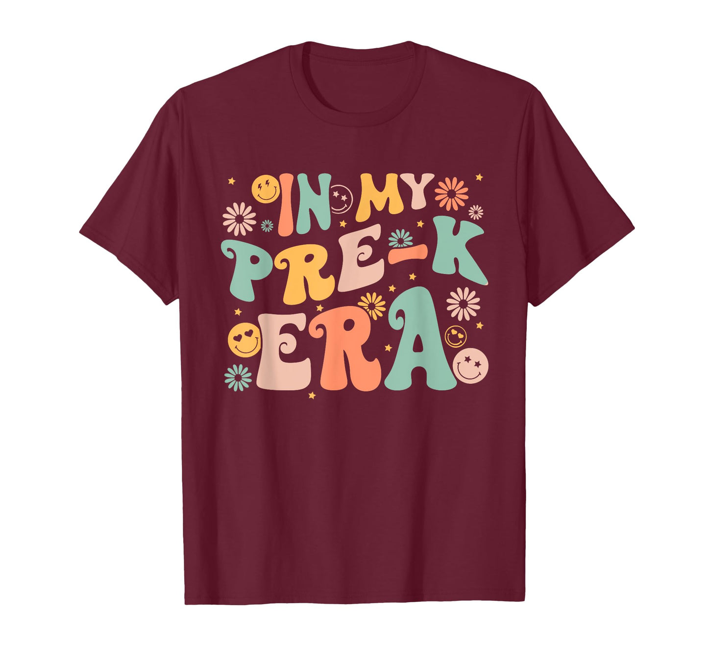 In My Pre-K Era Retro Back to School Teacher Student T-Shirt