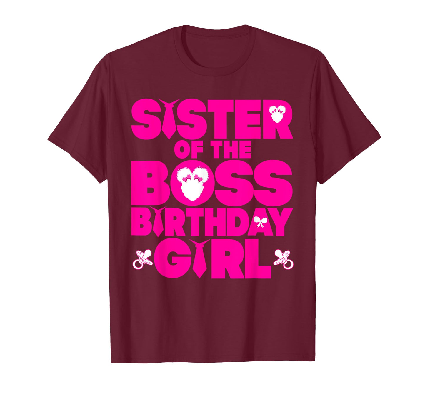 Sister Of The Boss Birthday Girl Baby Family Decorations T-Shirt