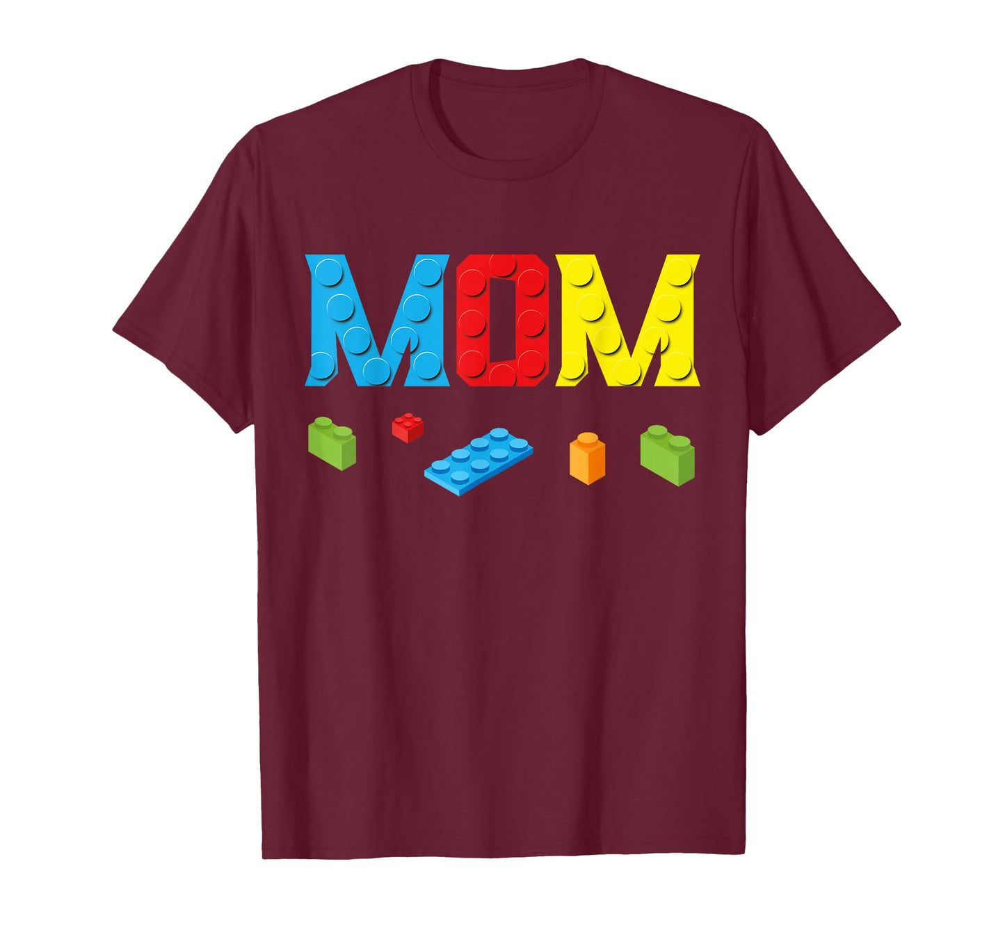 Mom Master Builder Building Bricks Blocks Family Set Parents T-Shirt