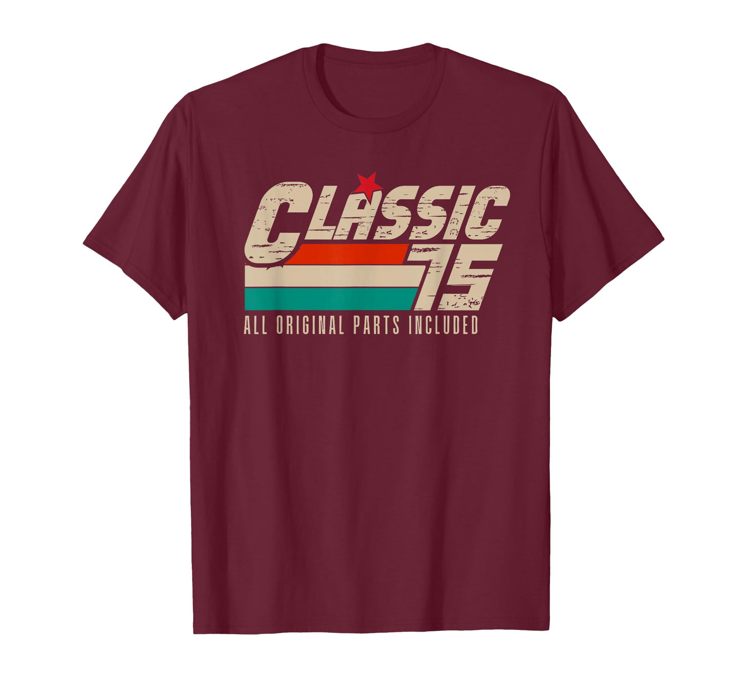 50 Years Vintage 1975 Original Retro 50th Birthday Dad Men T-Shirt