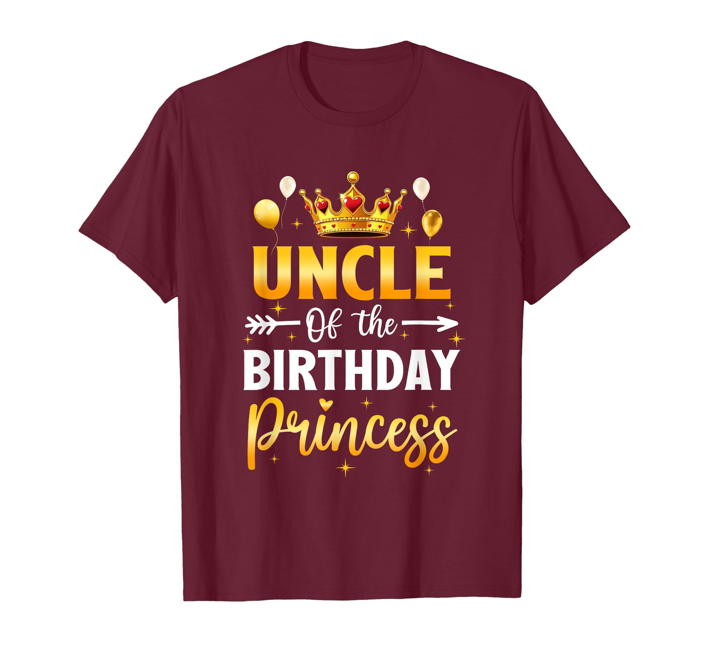 Uncle Of The Birthday Princess Birthday Girl Party Family T-Shirt